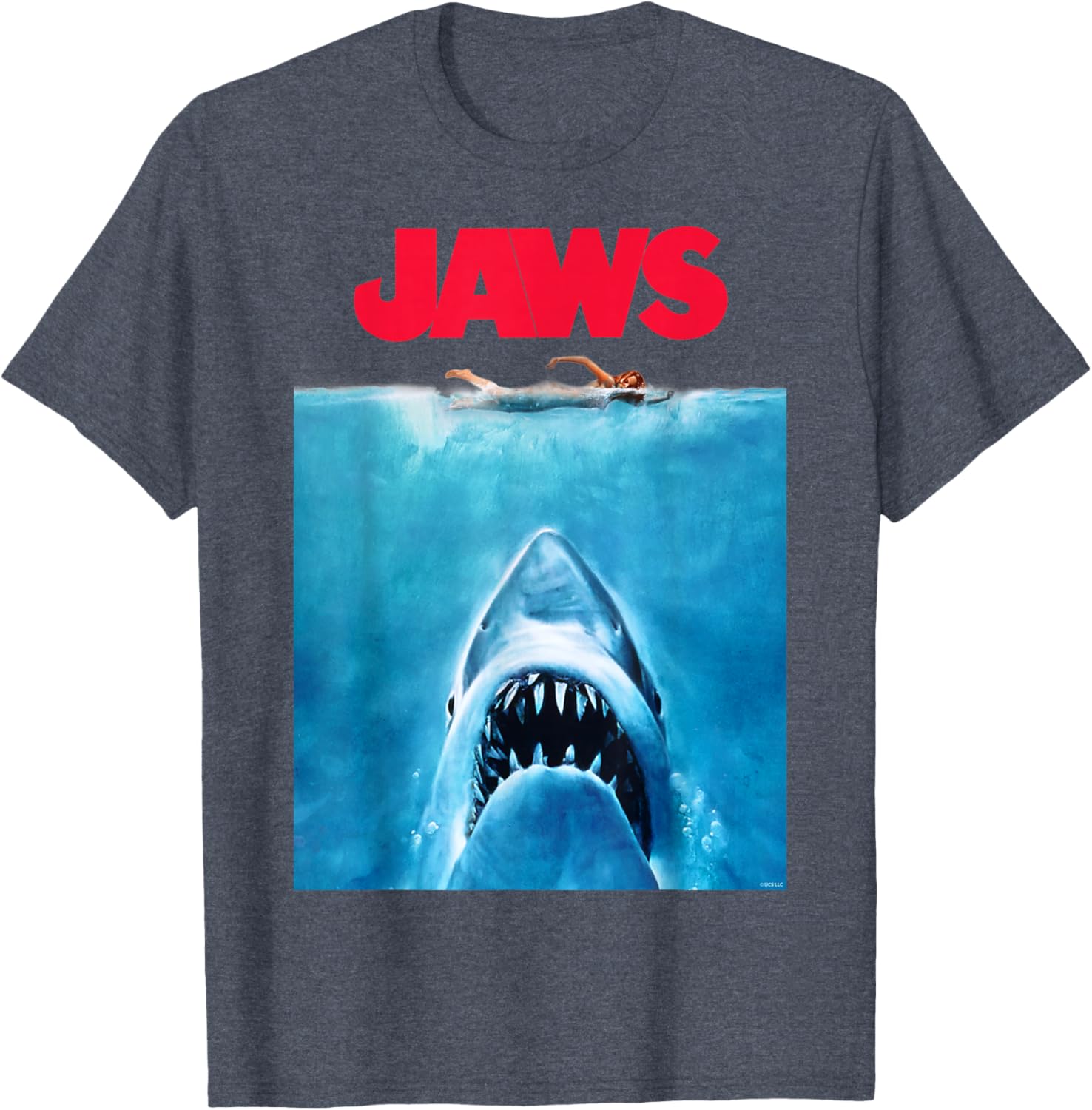 Jaws Oversize Poster T-Shirt for Movie Lovers - Stylish and Comfortable Apparel - 12