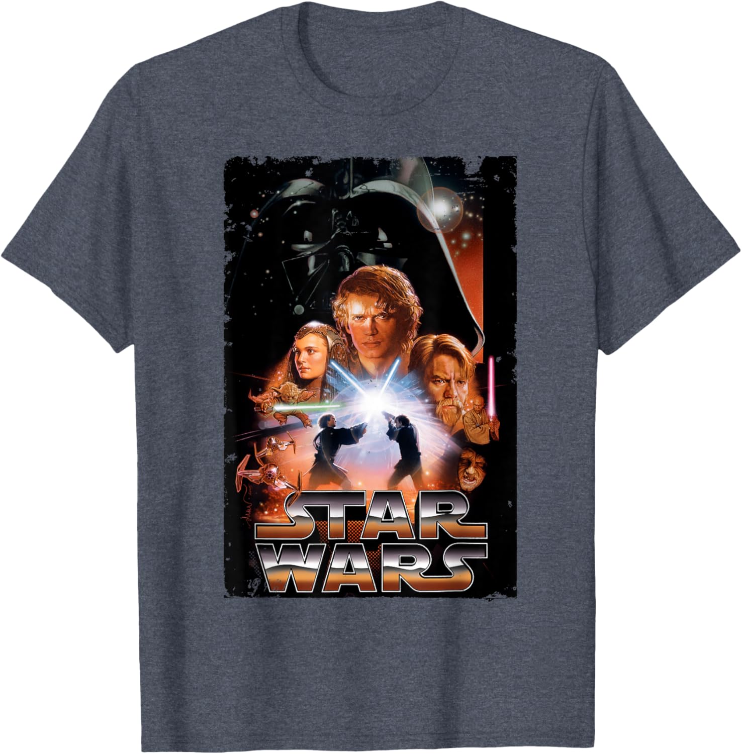 Vintage Star Wars Revenge of the Sith T-Shirt for Disney Fans - 1