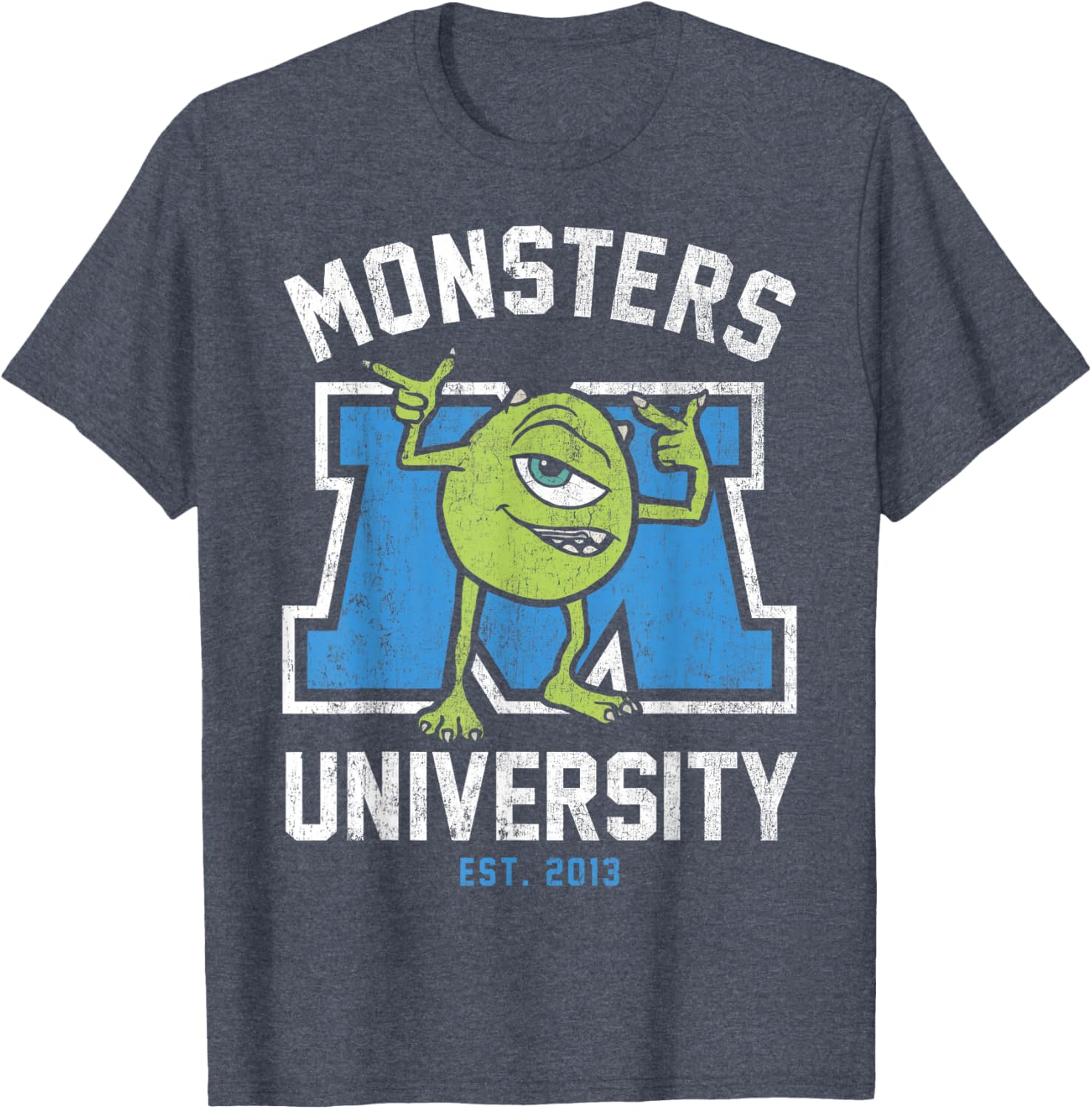 Disney Pixar Monsters University Mike Logo T-Shirt for Fans and Students - 10