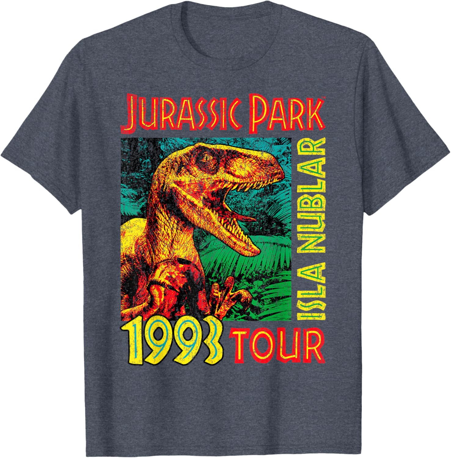 Jurassic Park Isla Nublar 1993 Tour Poster T-Shirt for Fans - 1