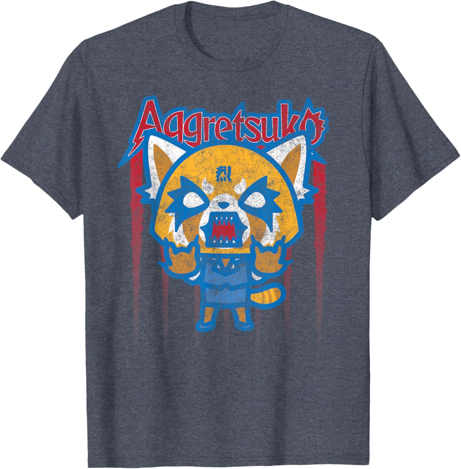 Aggretsuko Red White and Blue Americana T-Shirt for Fun Love and Style - 10