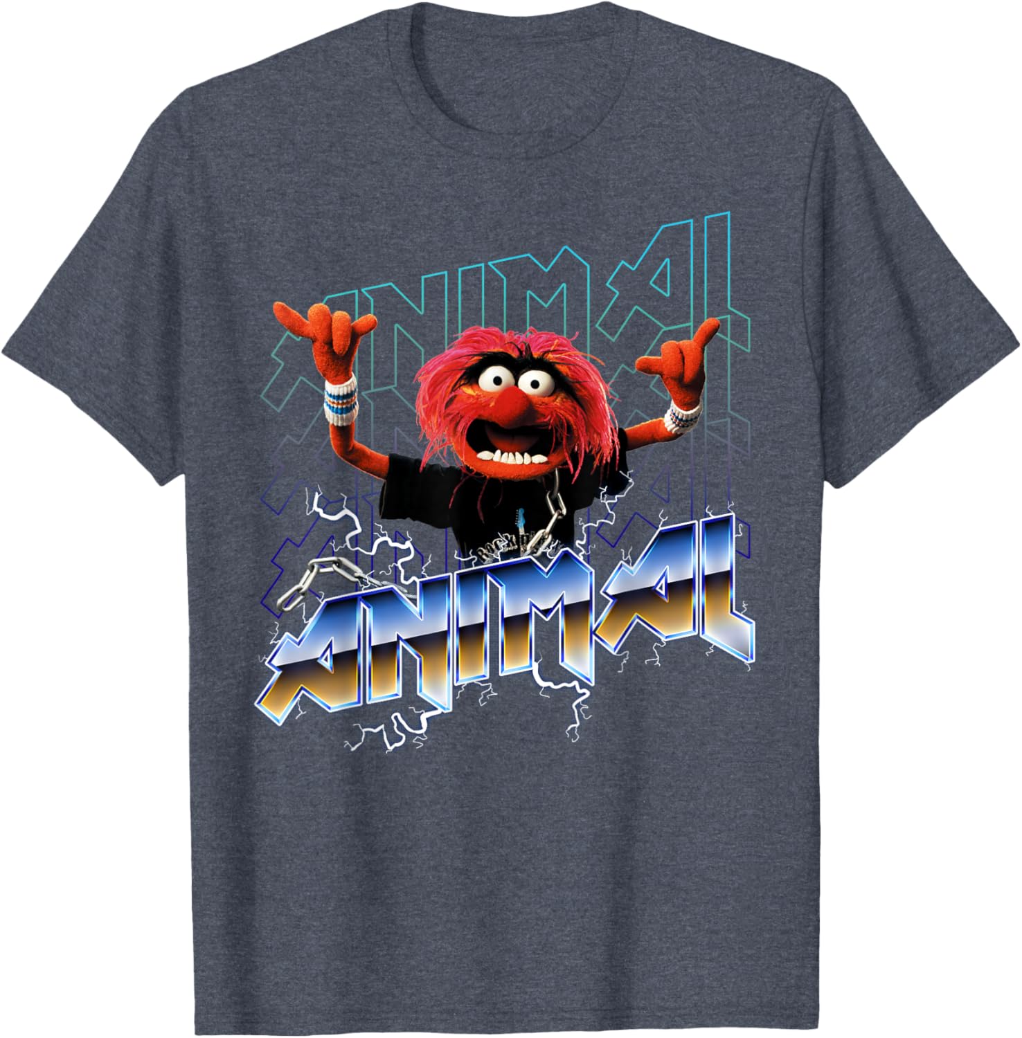 Disney Muppets Animal Vintage Rock Metal Poster T-Shirt for Fans - 10