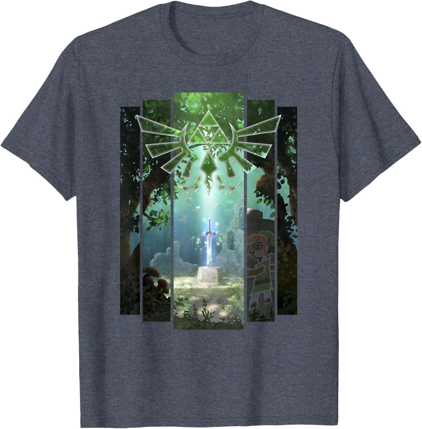 Nintendo Zelda Master Sword Lost Woods Artwork T-Shirt for Fans - 10