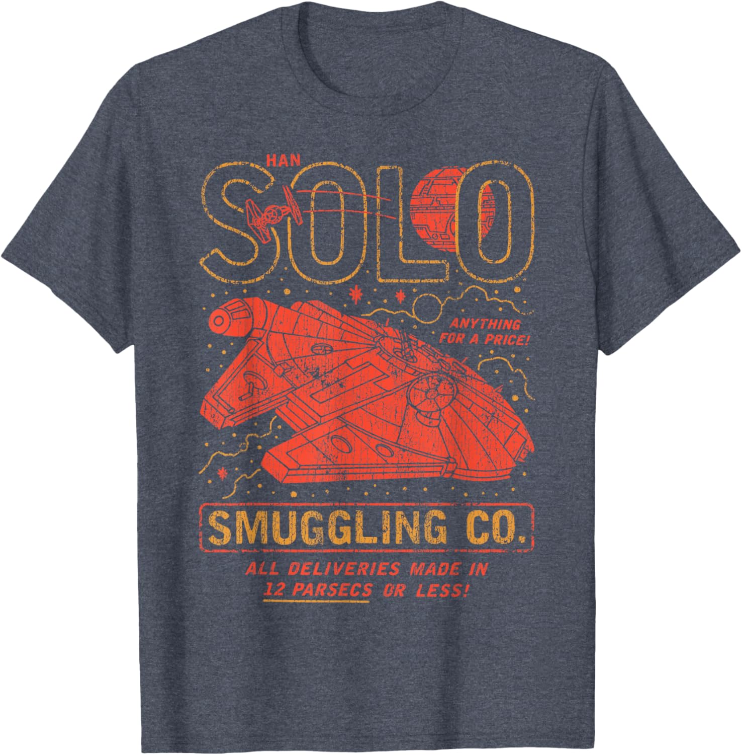 Vintage Han Solo Smuggling Co Poster T-Shirt for Star Wars Fans - 10