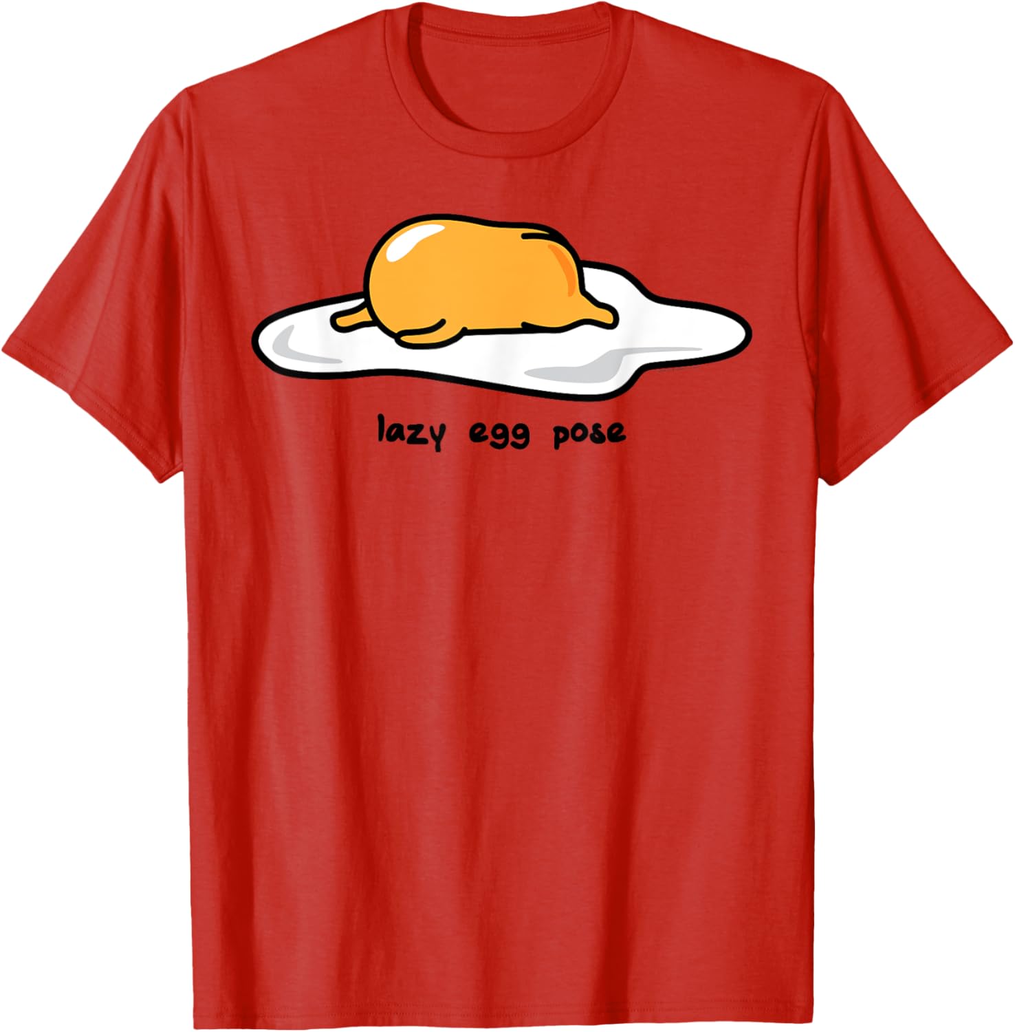 Gudetama Lazy Egg Yoga Pose T-Shirt for Fun and Comfort Lovers - 13