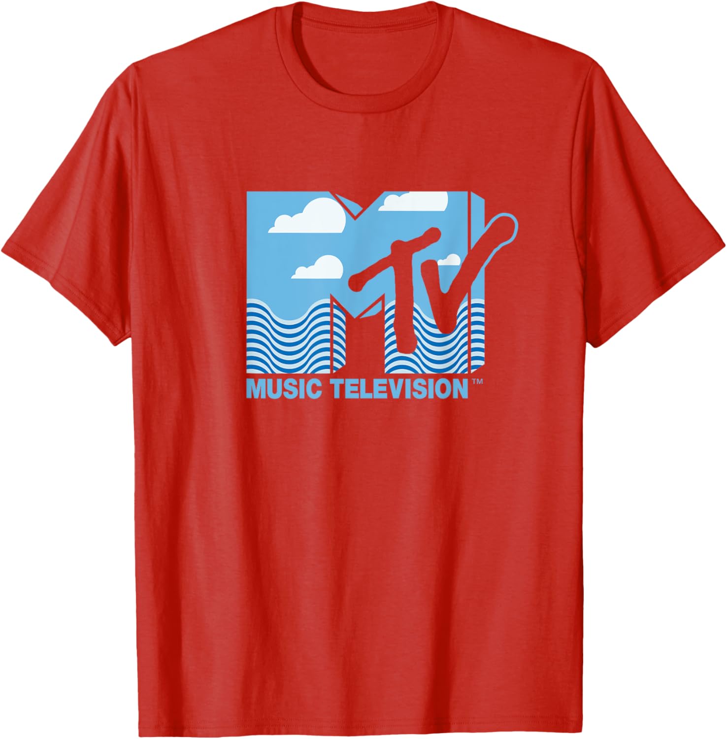Mademark x MTV Official Logo T-Shirt with Water, Clouds & Blue Sky - 2