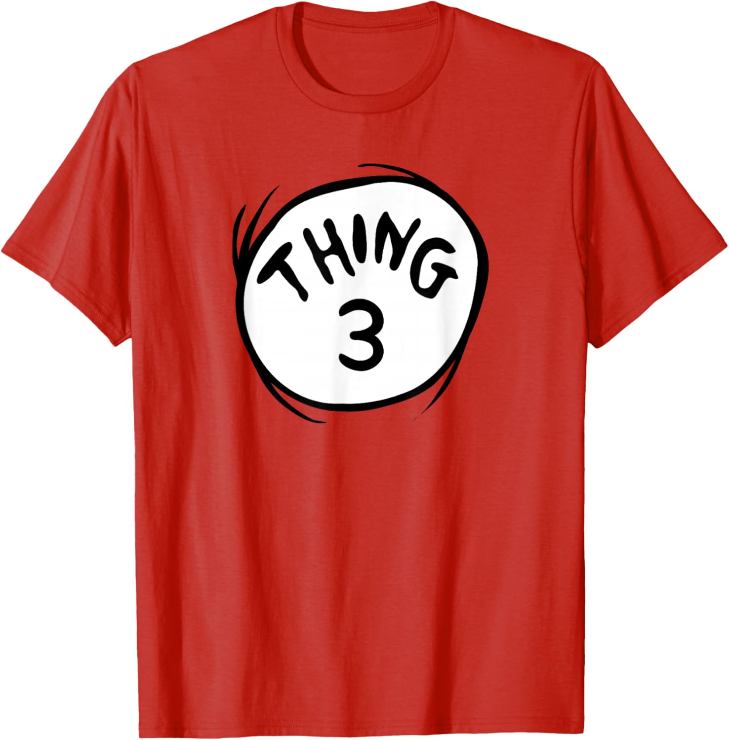 Fun Dr. Seuss Thing 3 Emblem T-Shirt for Kids and Adults - 2