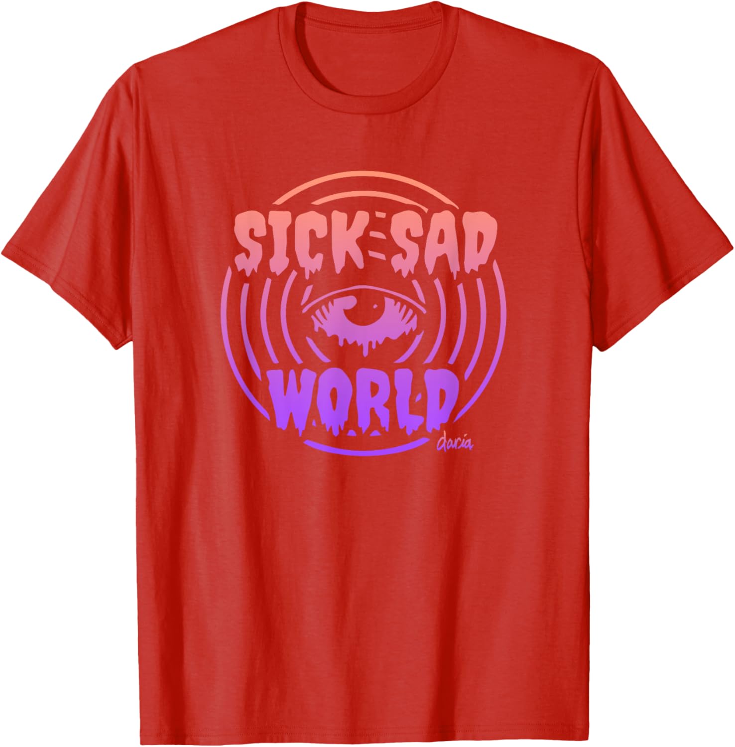 Mademark x Daria Sick Sad World Gradient T-Shirt for Trendy Fashion Lovers - 10