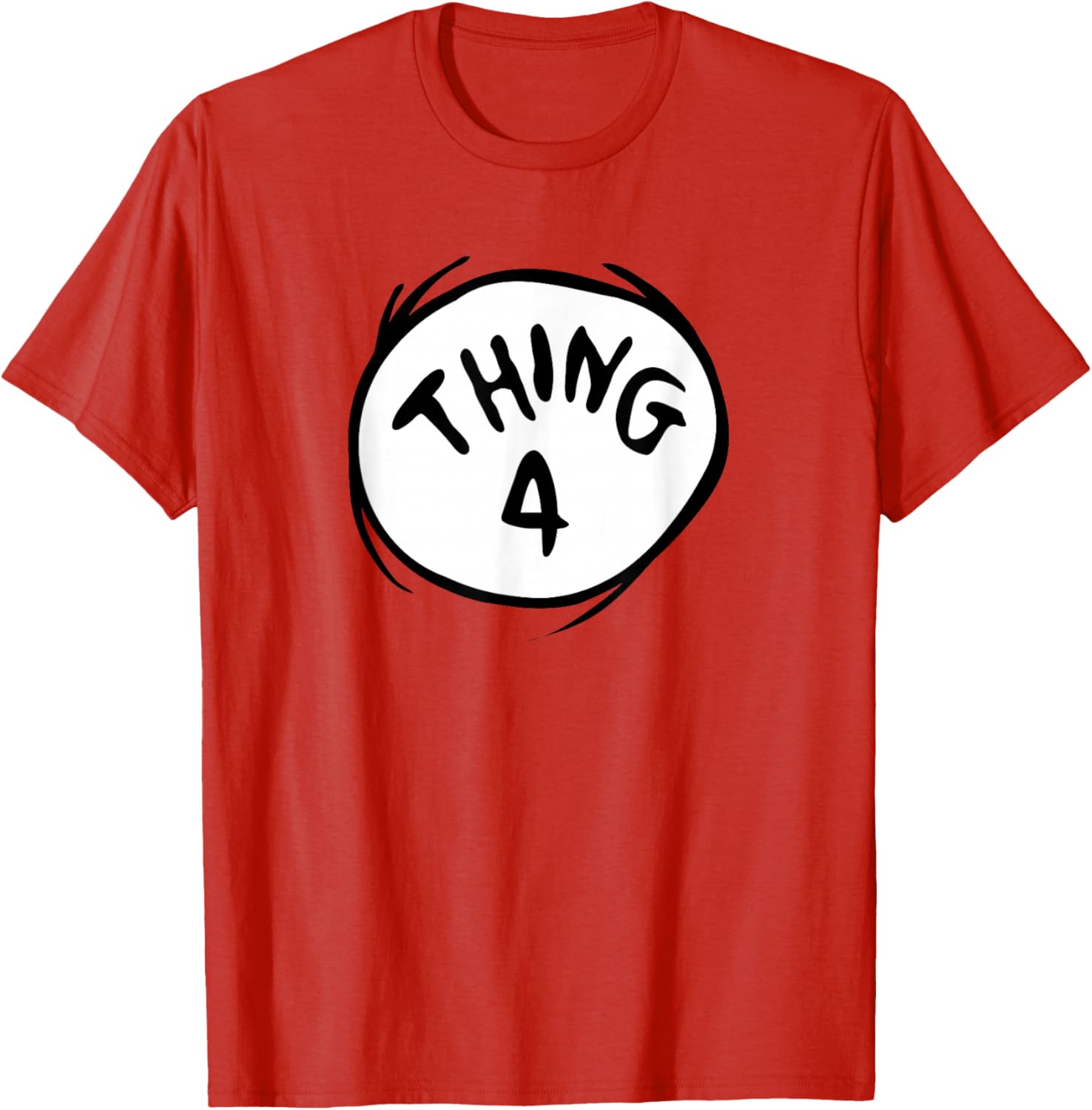 Dr. Seuss Thing 4 Emblem T-Shirt Fun and Colorful Kids Apparel - 1
