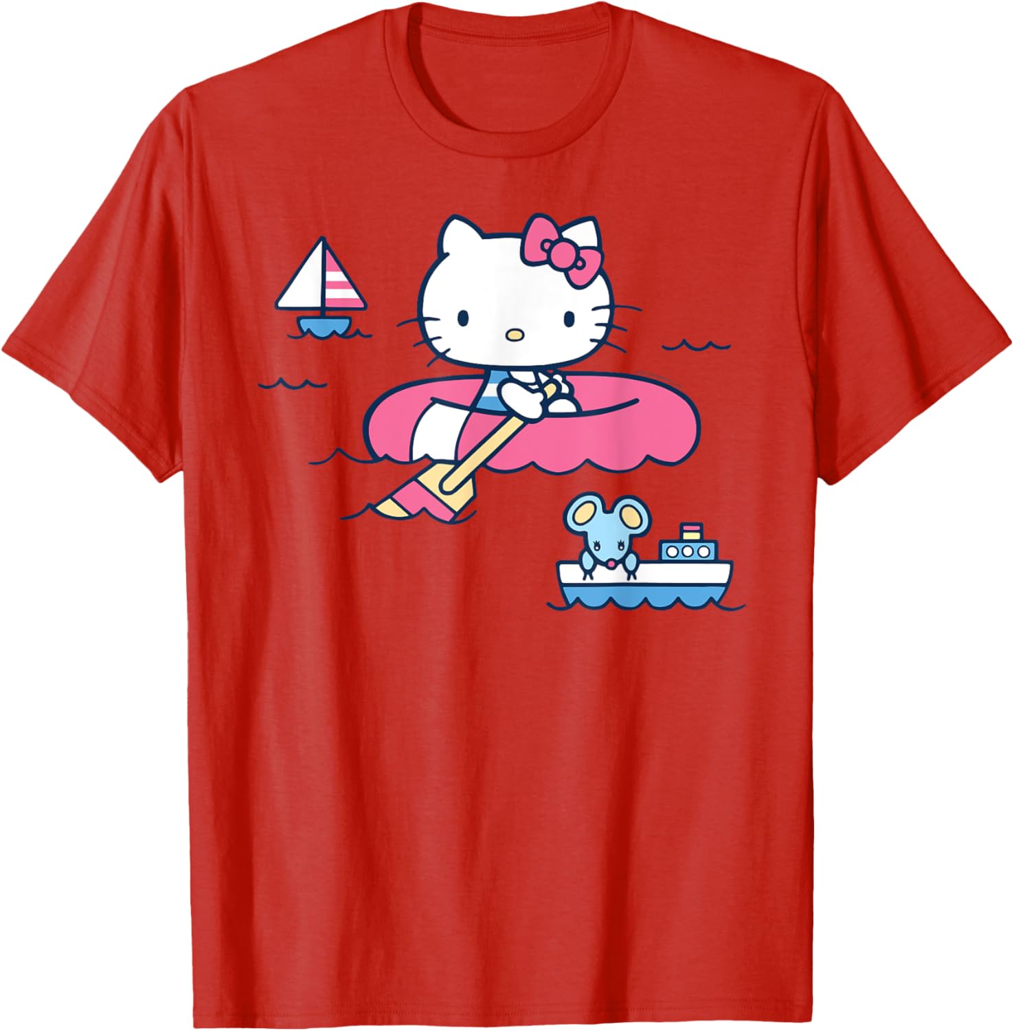 Hello Kitty Summer Boat T-Shirt for All Ages - Fun & Stylish Apparel - 7