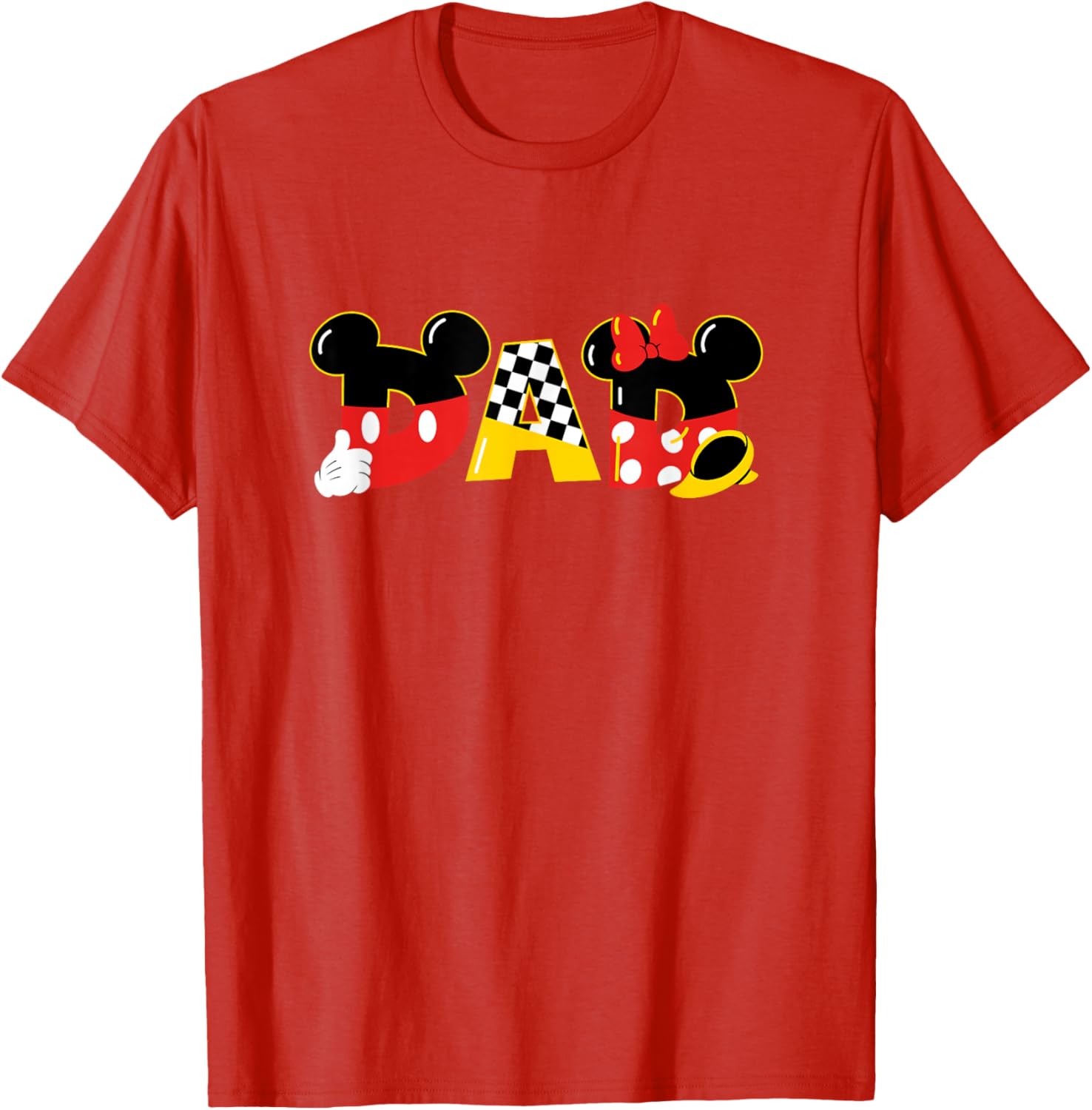 Disney Mickey and Minnie Mouse Dad T-Shirt for Father's Day Birthday Gift - 21