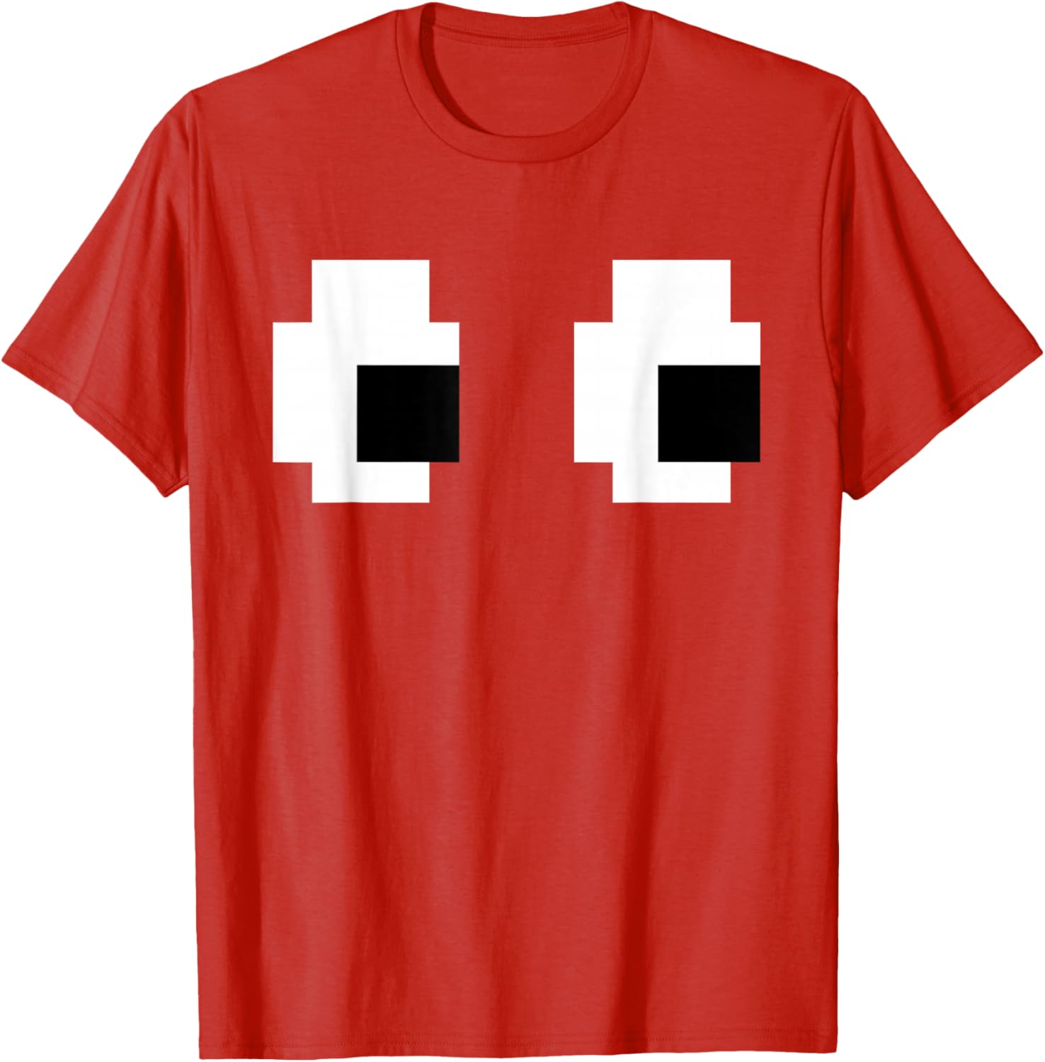 Retro Arcade Ghost Eyes Halloween T-Shirt for Fun Group Costumes - 18