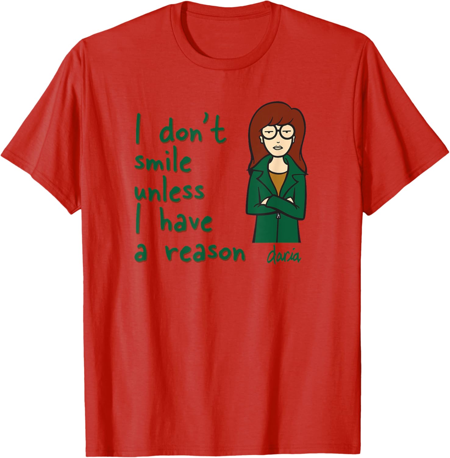 Mademark x Daria I Don't Smile Unless I Have a Reason T-Shirt Guide - 3