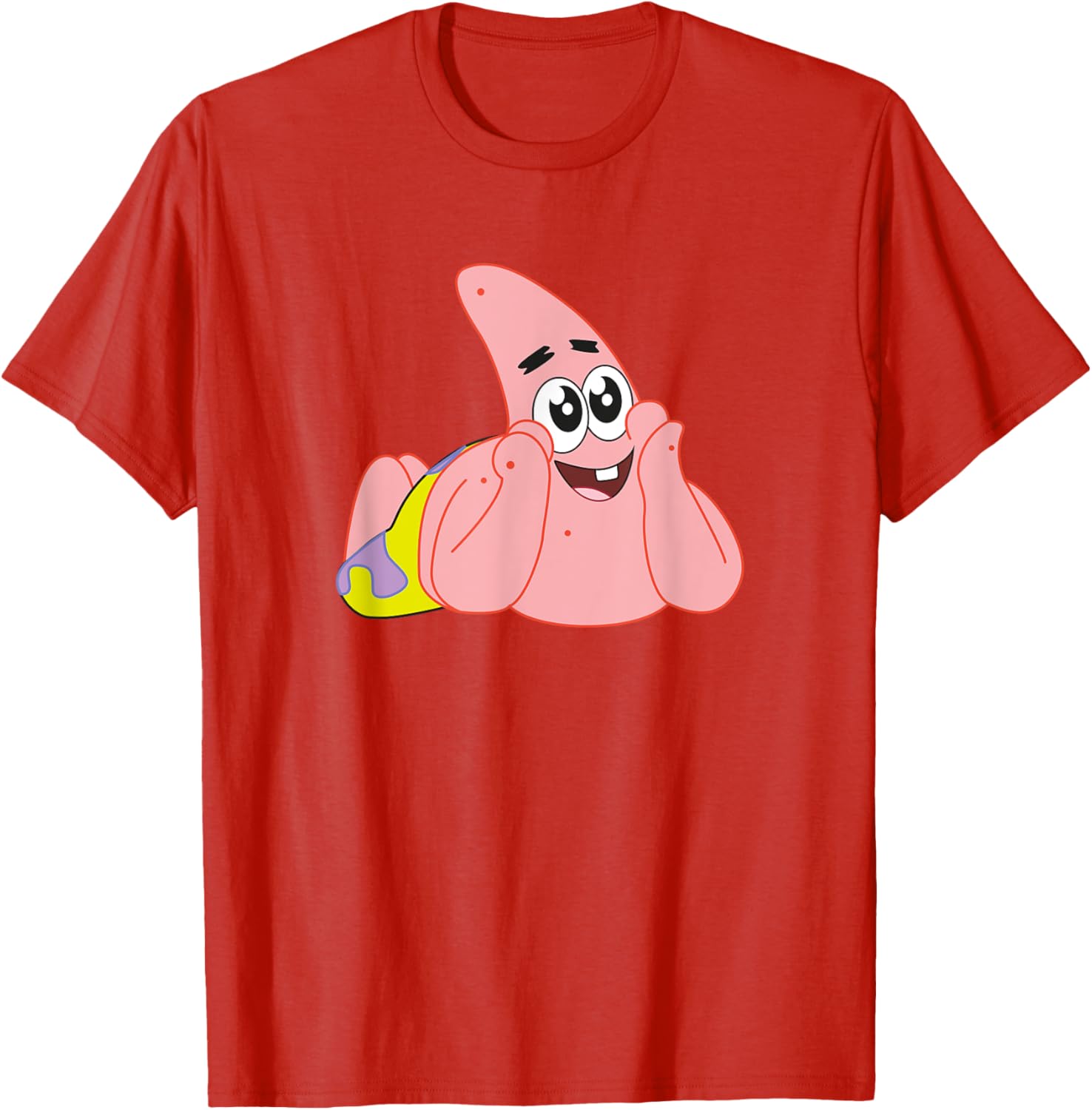 Mademark x SpongeBob Patrick Star Feelin Cute T-Shirt for Fun Style - 1