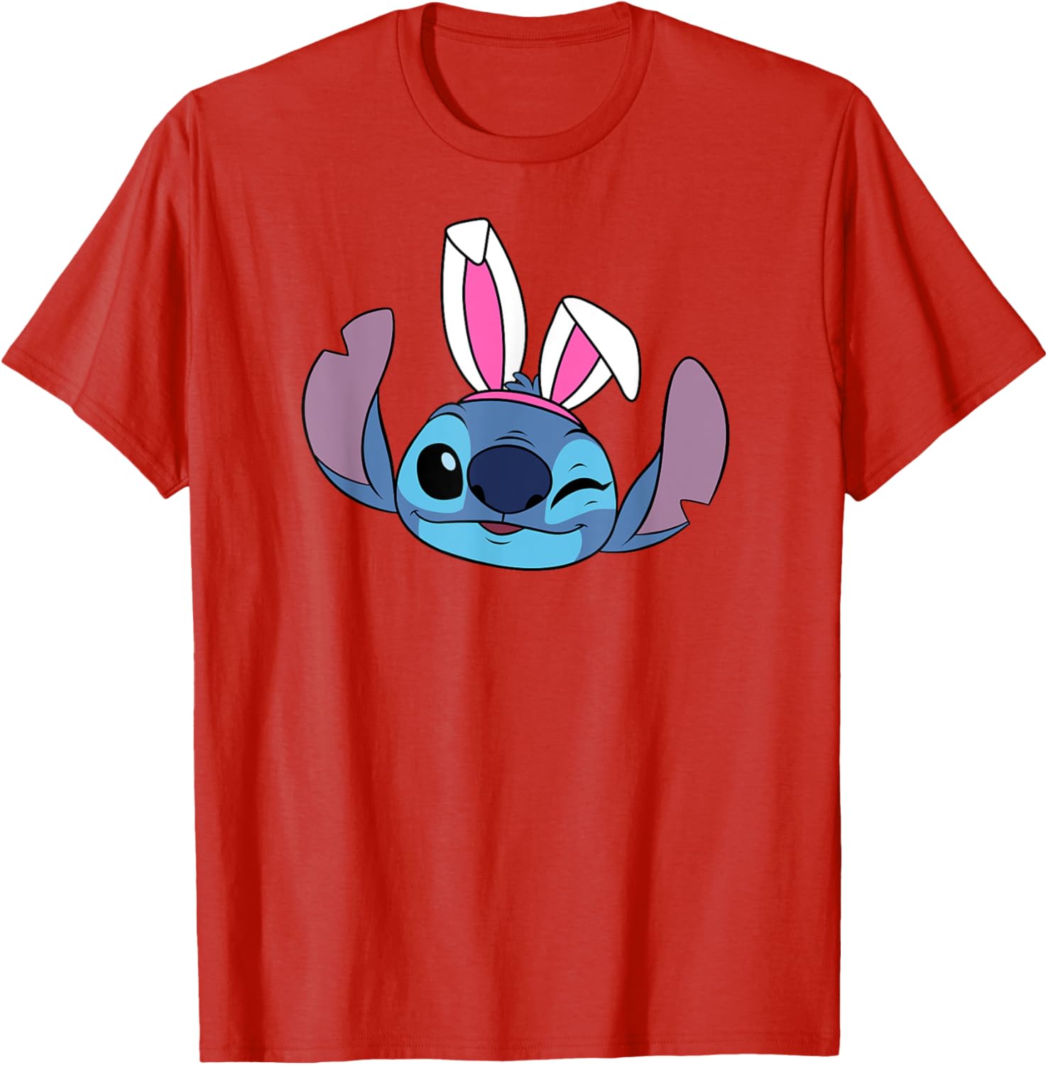 Shop Disney Stitch Winking Easter Bunny Ears T-Shirt for Fun Spring Style - 8