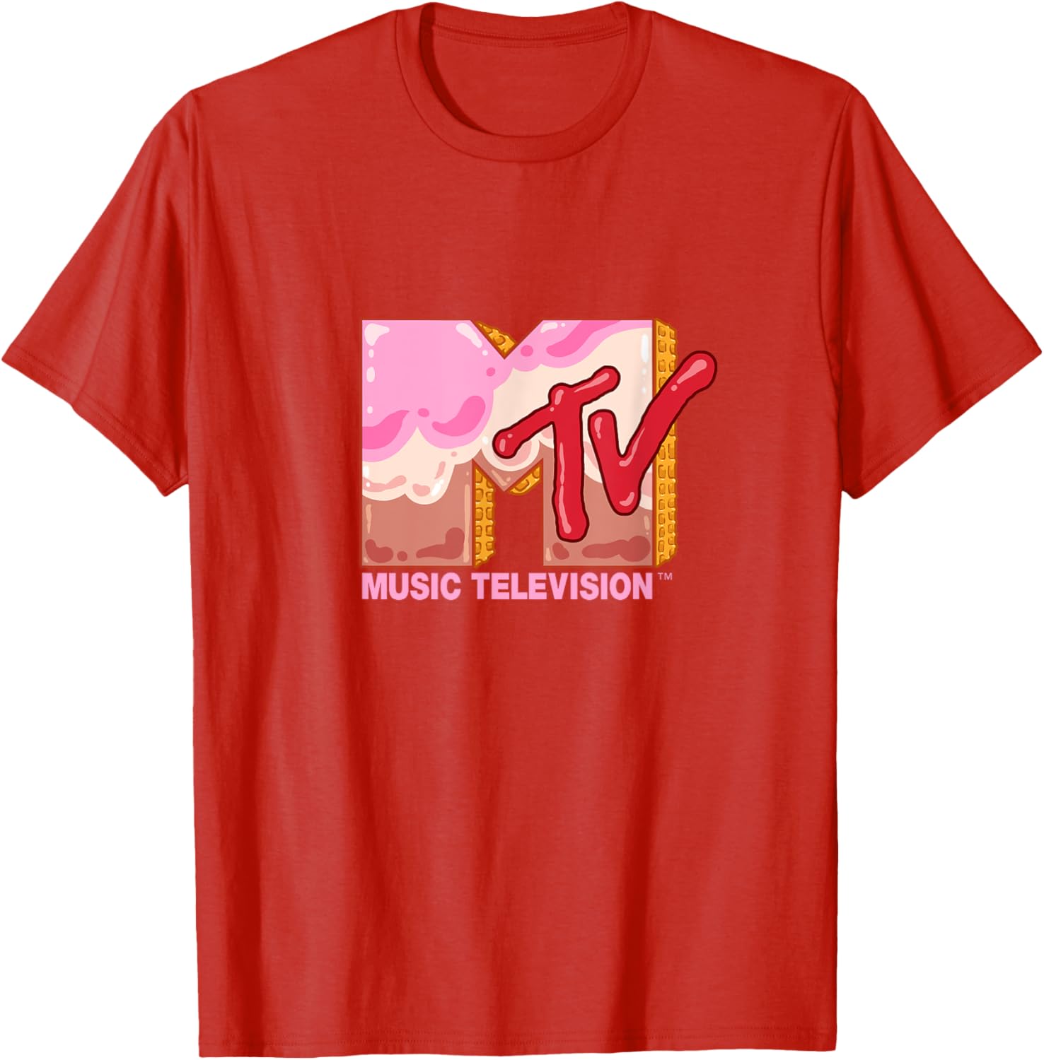 Mademark x MTV Sweet Waffle T-Shirt Featuring Official MTV Logo - 10