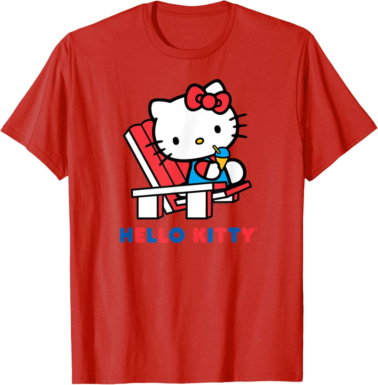Hello Kitty Snow Cone Summer T-Shirt for Men, Women, Girls, and Kids - 6