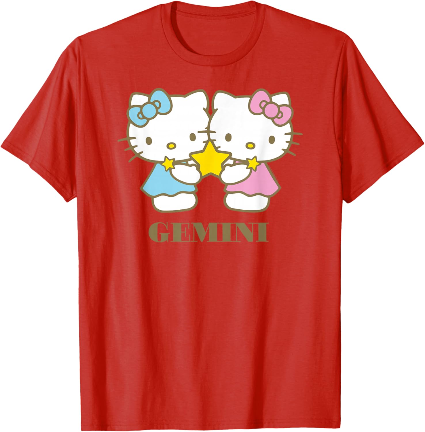 Hello Kitty Gemini T-Shirt for Zodiac Fans - Cute and Stylish Apparel - 13