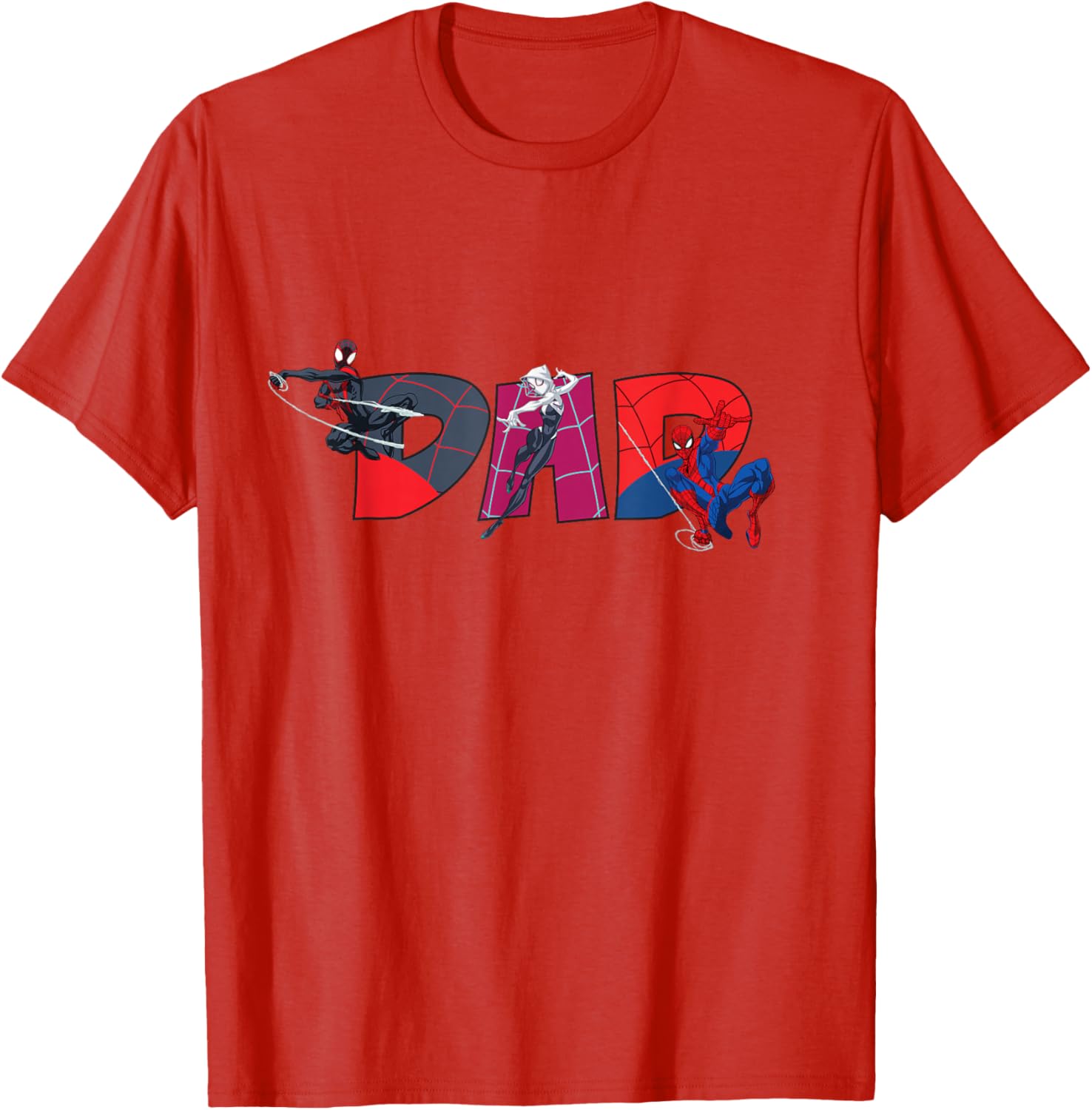 Marvel Spider-Man Trio Dad T-Shirt Perfect for Father's Day and Family Trips - 25