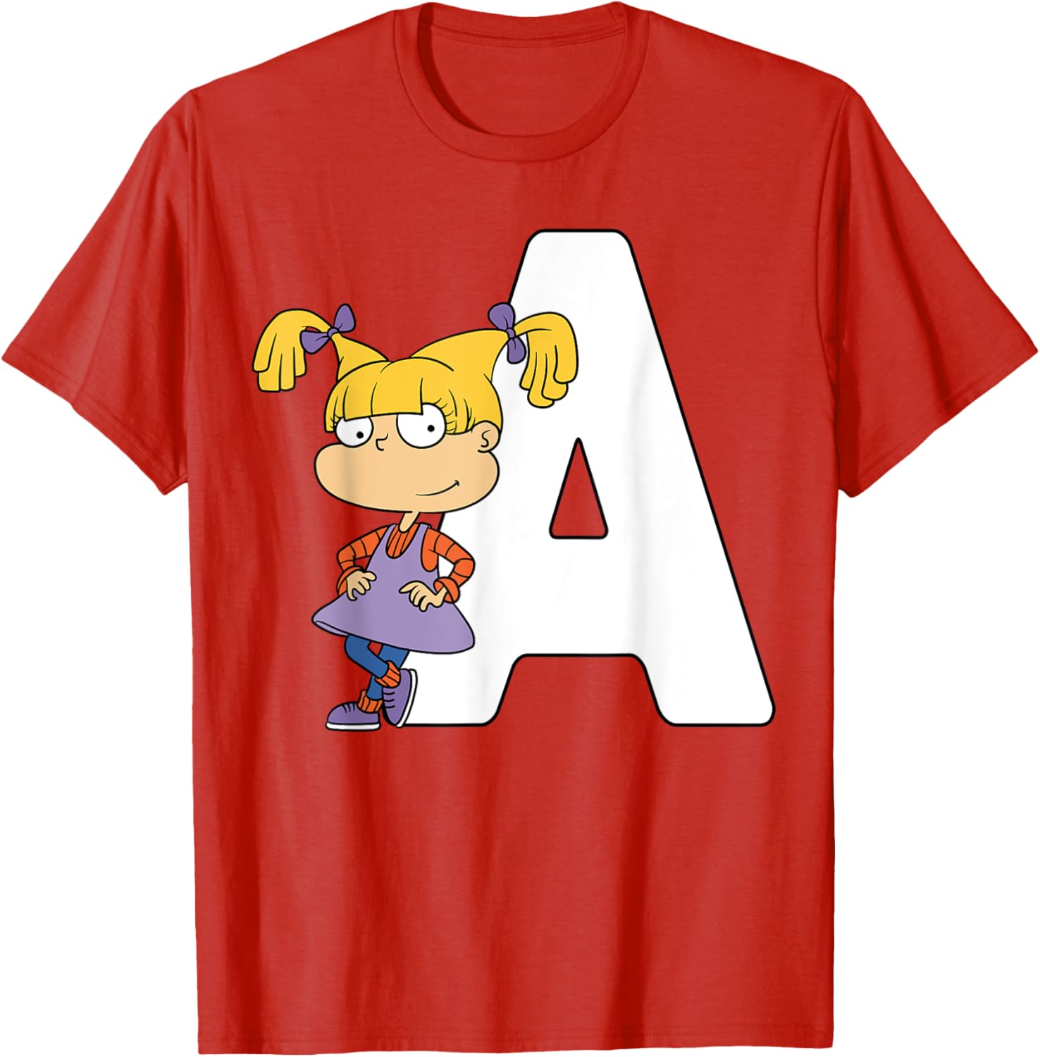 Mademark x Rugrats Angelica Pickles The Girl with an A T-Shirt for Fans - 10