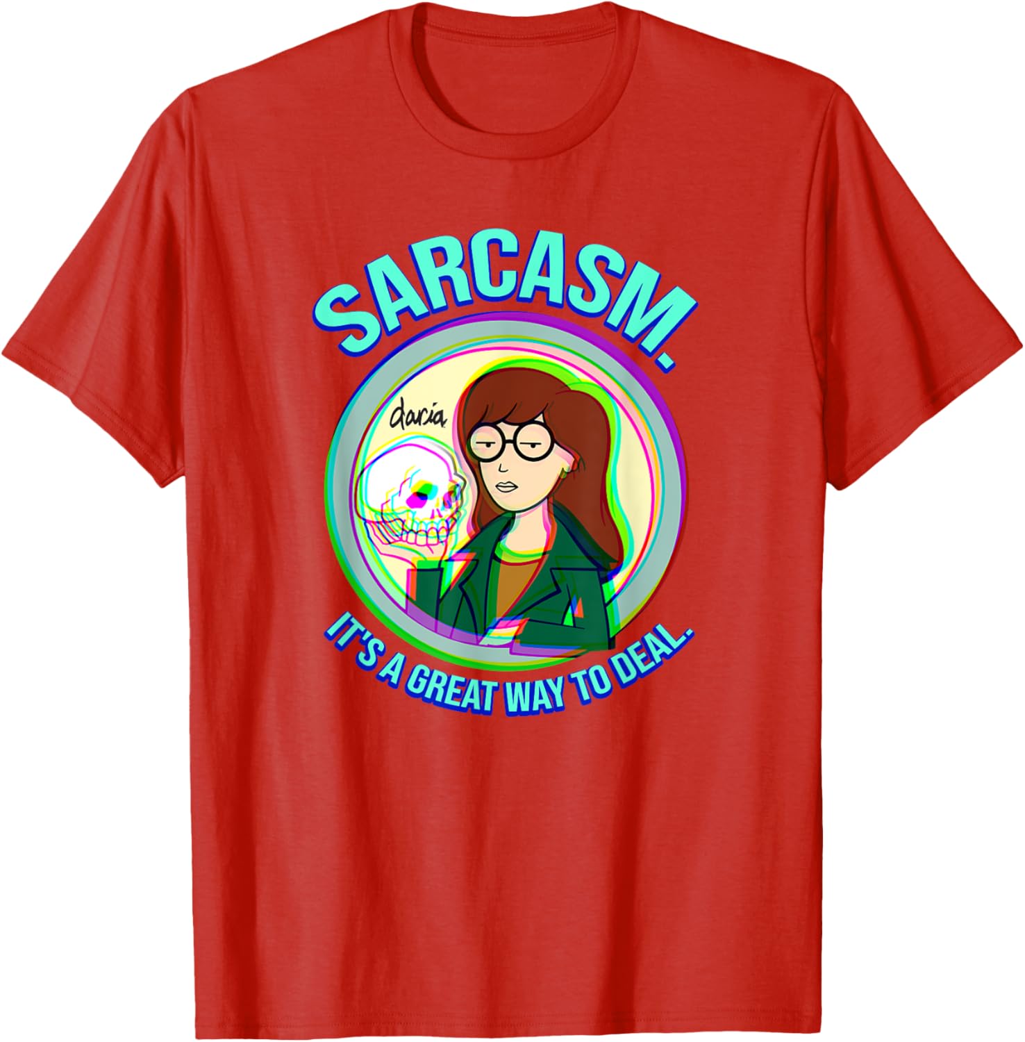 Mademark x Daria Sarcasm Graphic Tee for Casual Style and Humor - 7