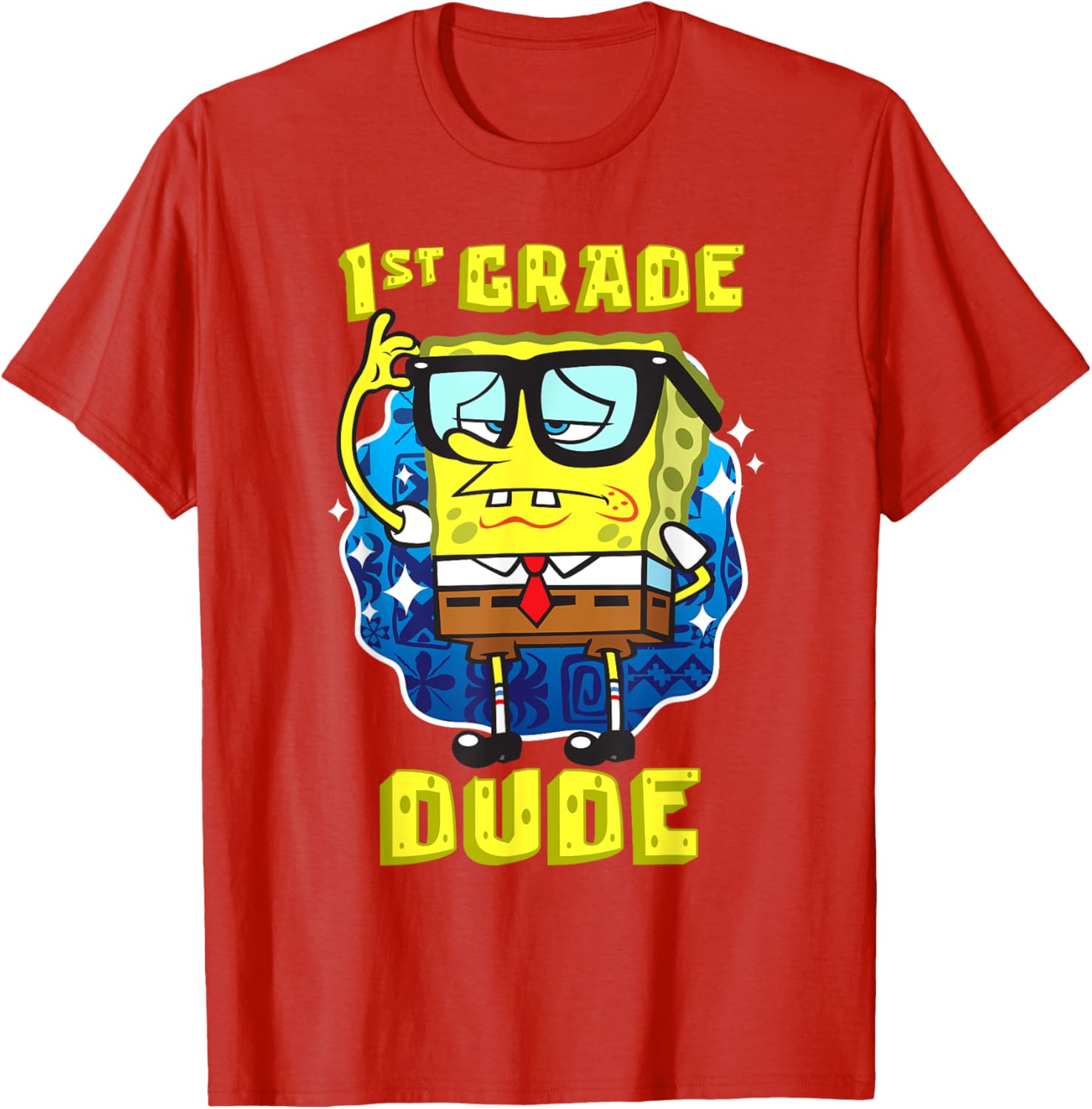 SpongeBob SquarePants 1st Grade Dude T-Shirt for Smart Kids - 9
