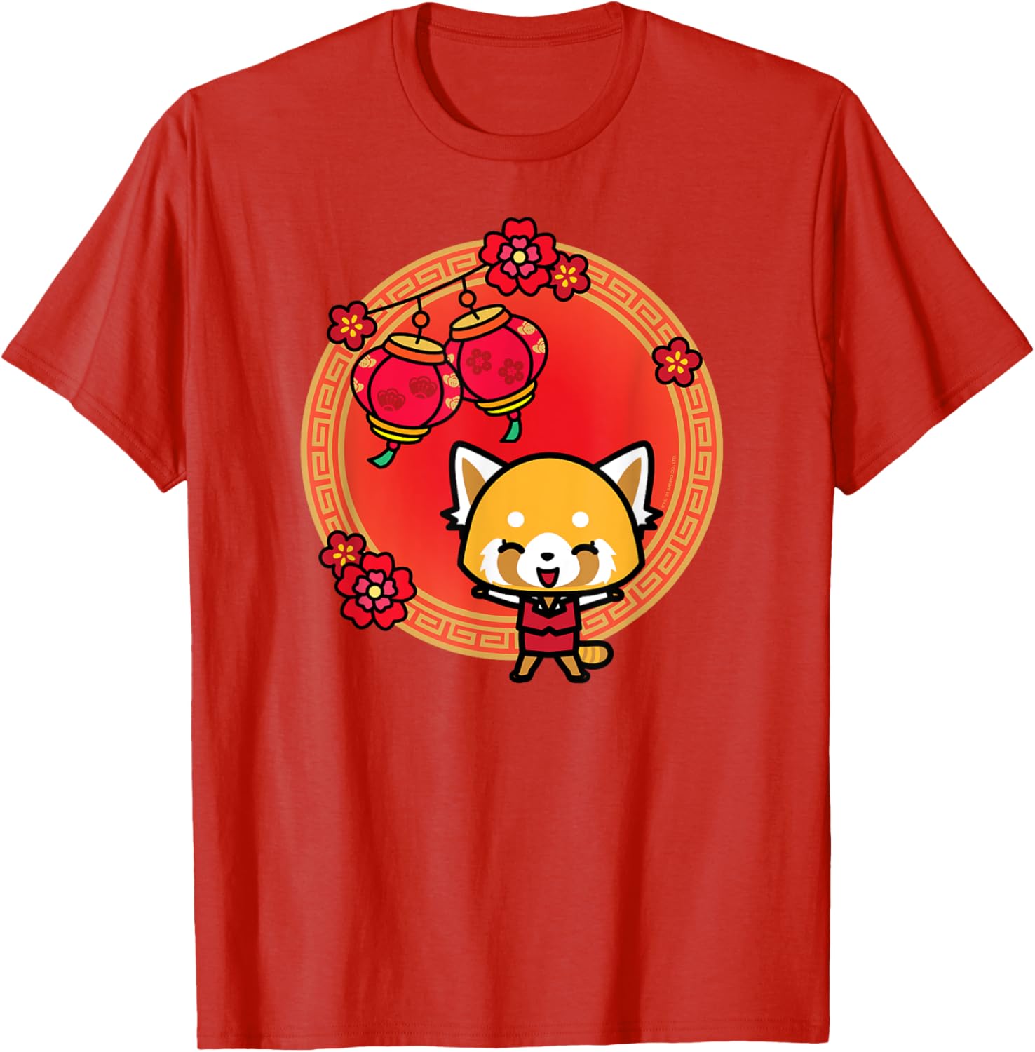 Aggretsuko Lunar New Year T-Shirt Fun Festive Design for Fans - 12