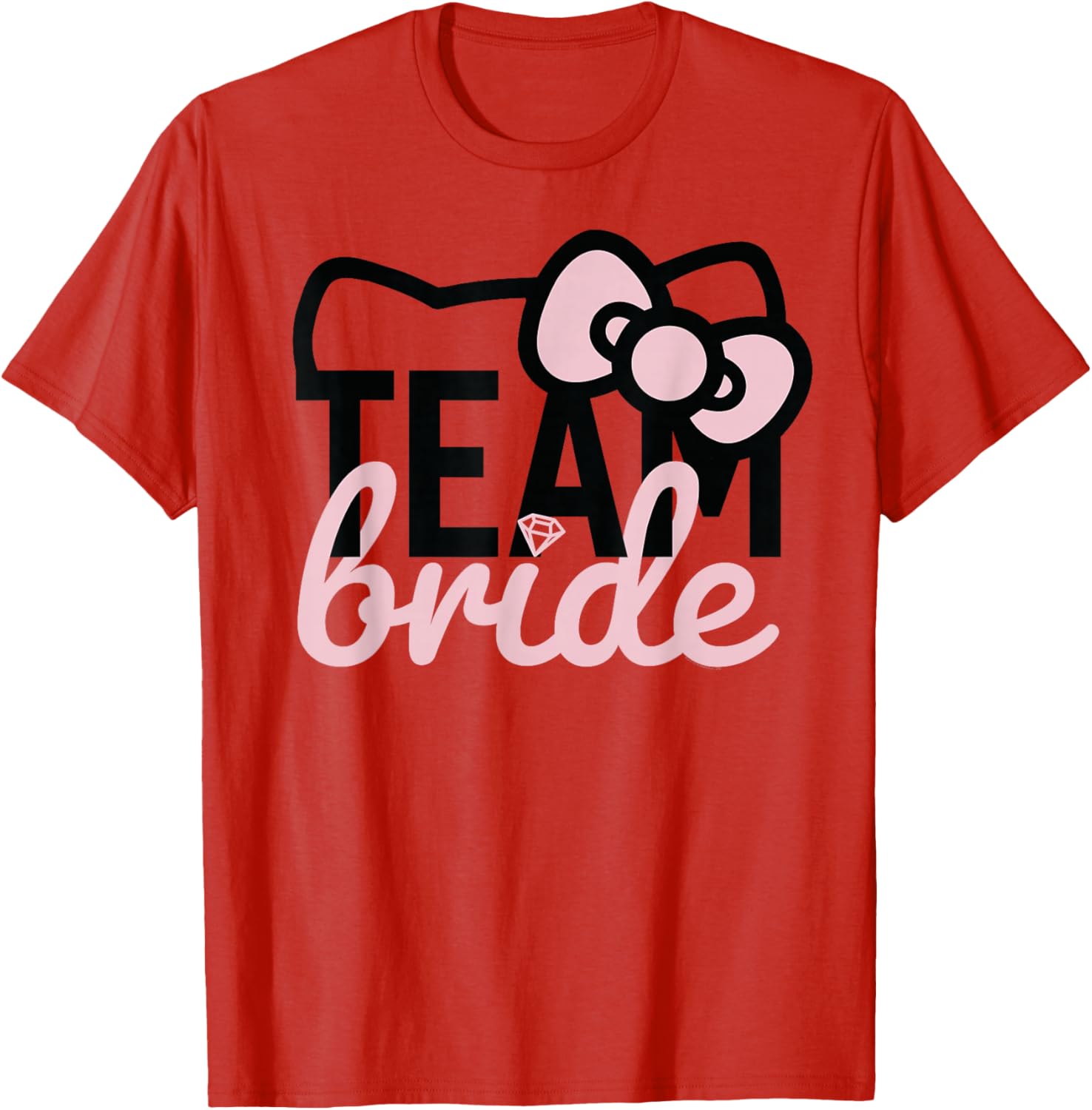 Hello Kitty Team Bride Bridesmaid T-Shirt for Fun Bridal Parties - 2