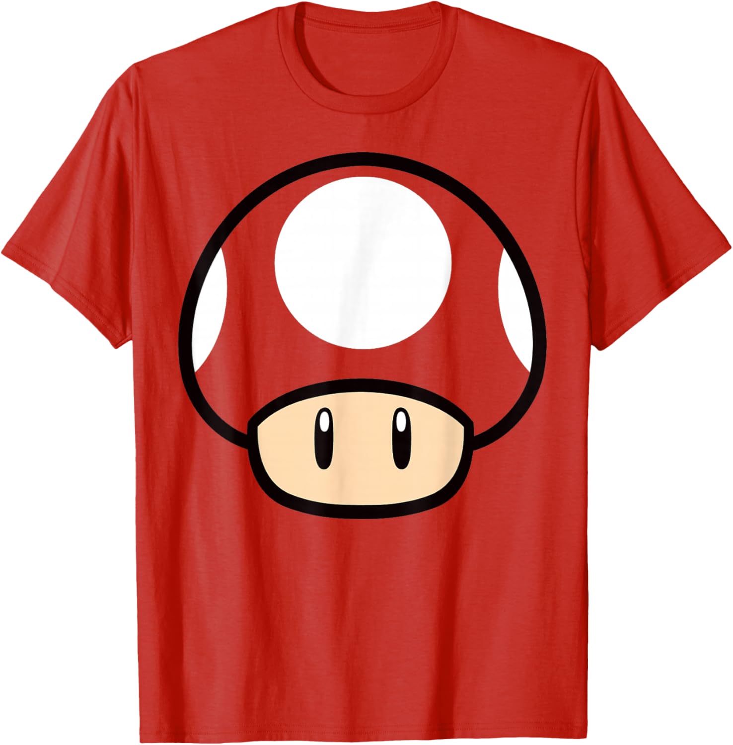 Super Mario Mushroom Large Face T-Shirt for Gamers and Fans - 4