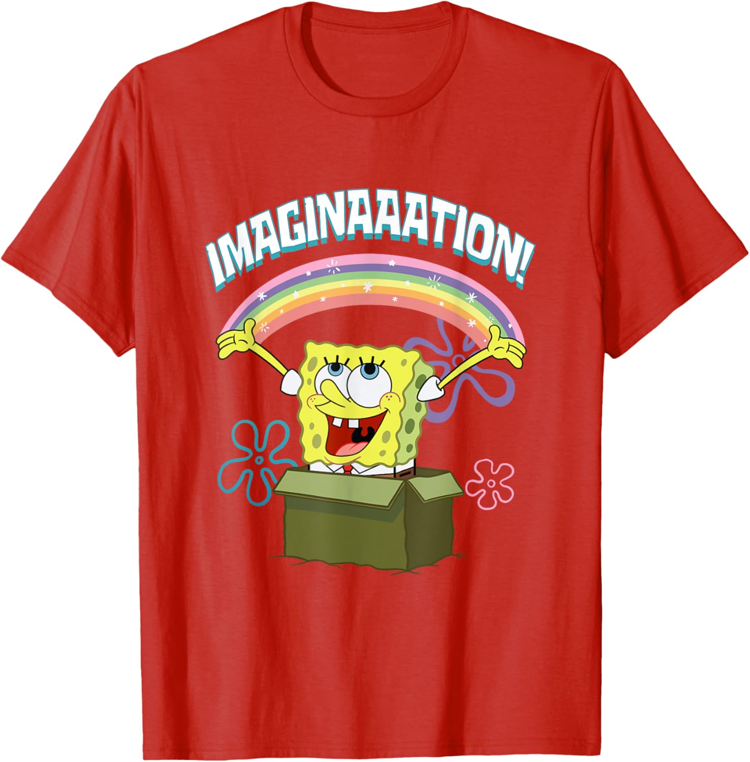 Mademark SpongeBob SquarePants Imaginaaation Box Funny T-Shirt for Fans - 3