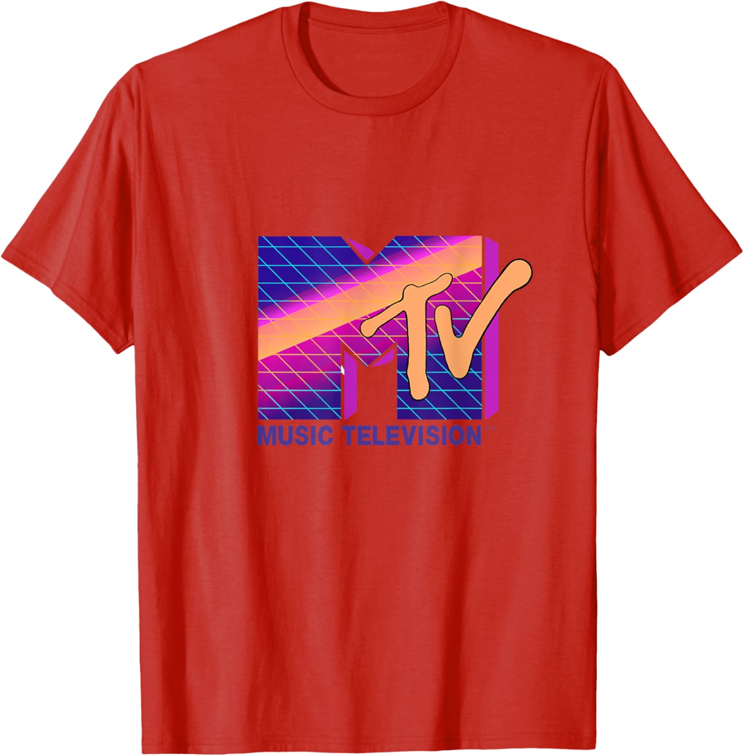 Mademark x MTV Retro Logo T-Shirt in Bold 80s Colors - Stylish Apparel - 3