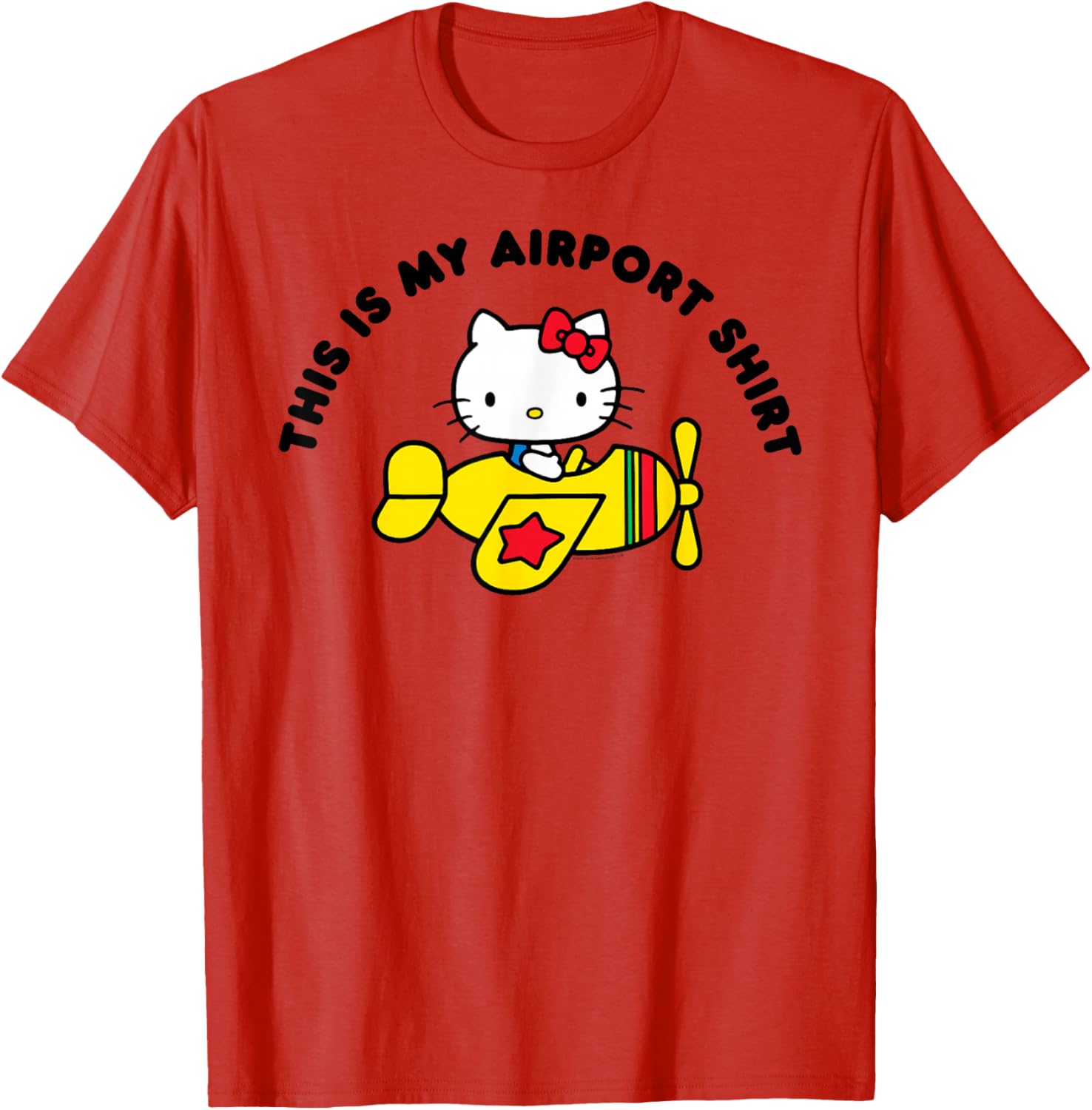 Hello Kitty Airport Tee Shirt Cute Graphic Top for Fans and Travel Lovers - 2