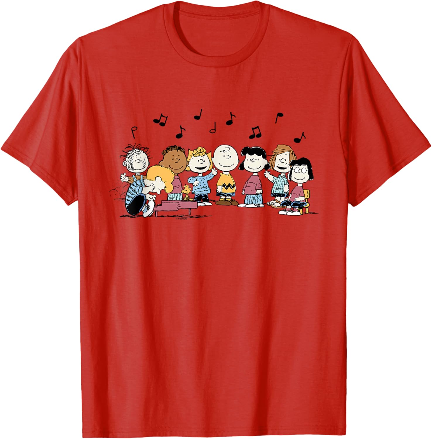 Peanuts Character Music T-Shirt featuring Charlie Brown and Friends - 7