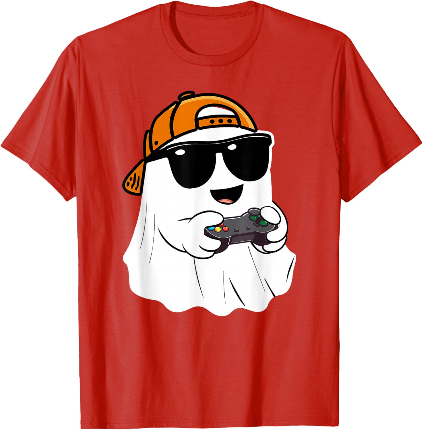 Scary Ghost Gamer Costume T-Shirt for Boys - Perfect Halloween Apparel - 6