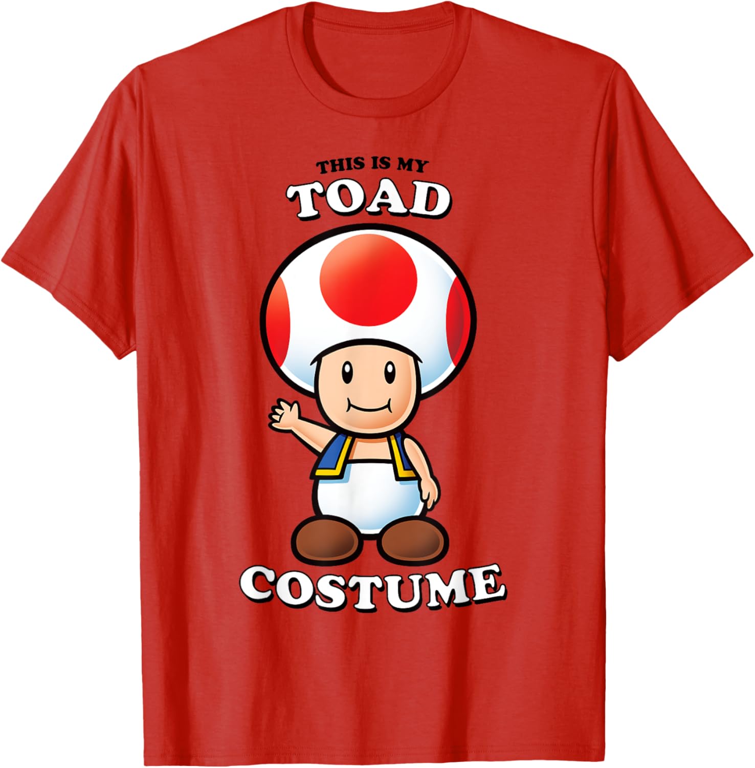 Super Mario Toad Costume T-Shirt for Fun Gaming Adventures - 3