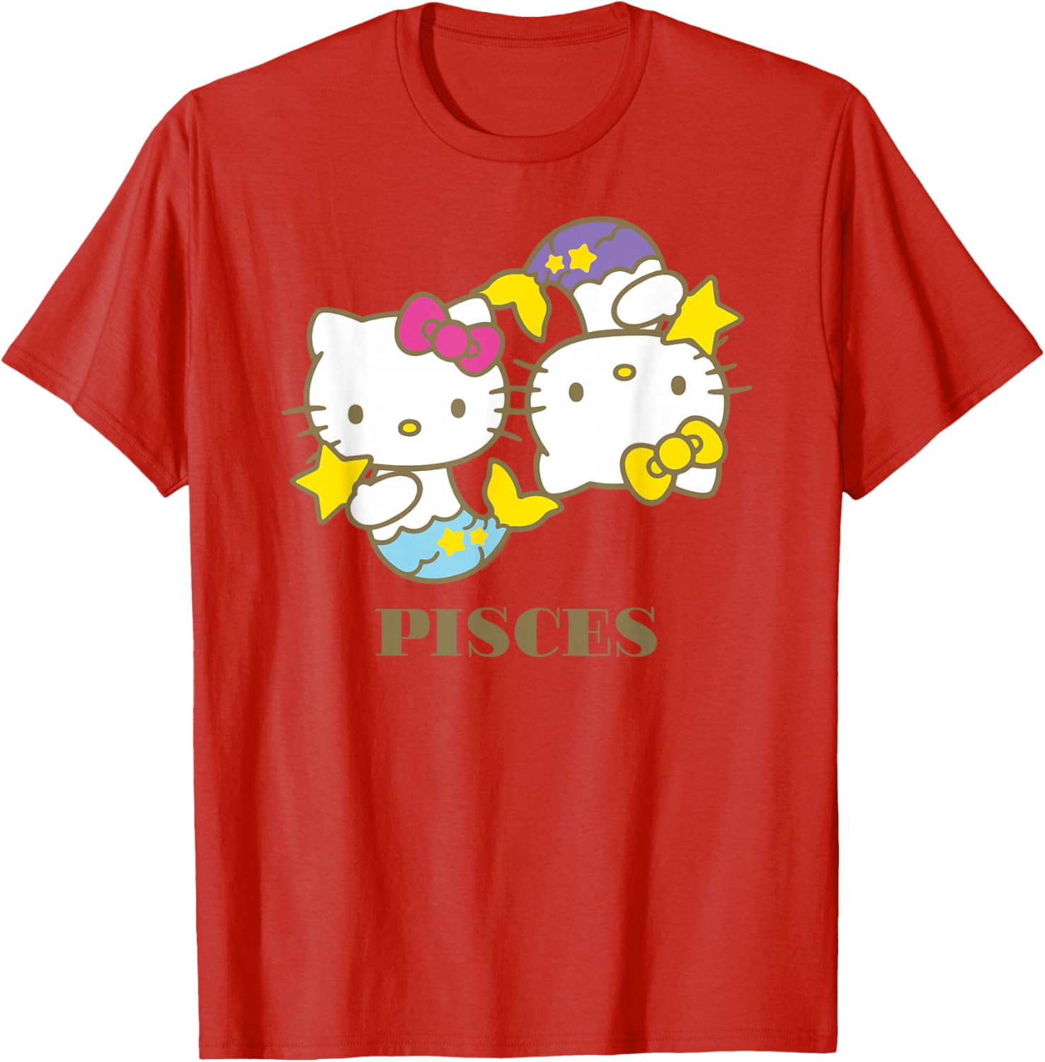 Hello Kitty Pisces T-Shirt Cute Zodiac Apparel for Women and Kids - 14