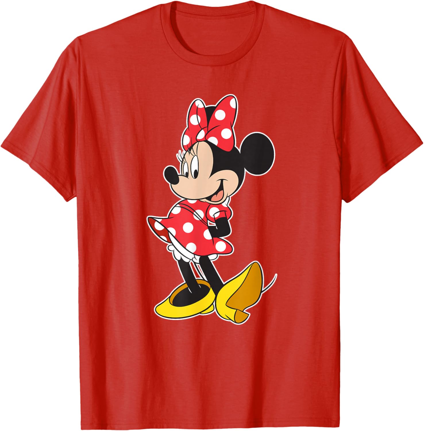 Cute Disney Minnie Mouse Classic Pose T-Shirt for Kids and Adults - 7