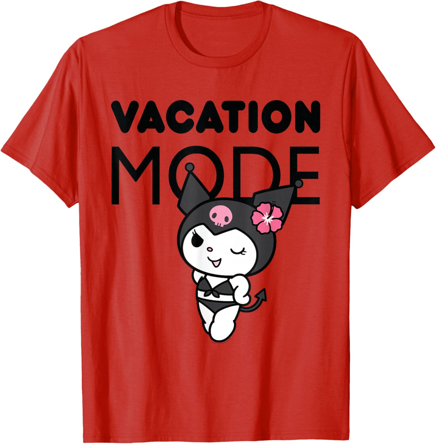 Kuromi Vacation Mode T-Shirt for Fun Summer Outfits and Casual Style - 8