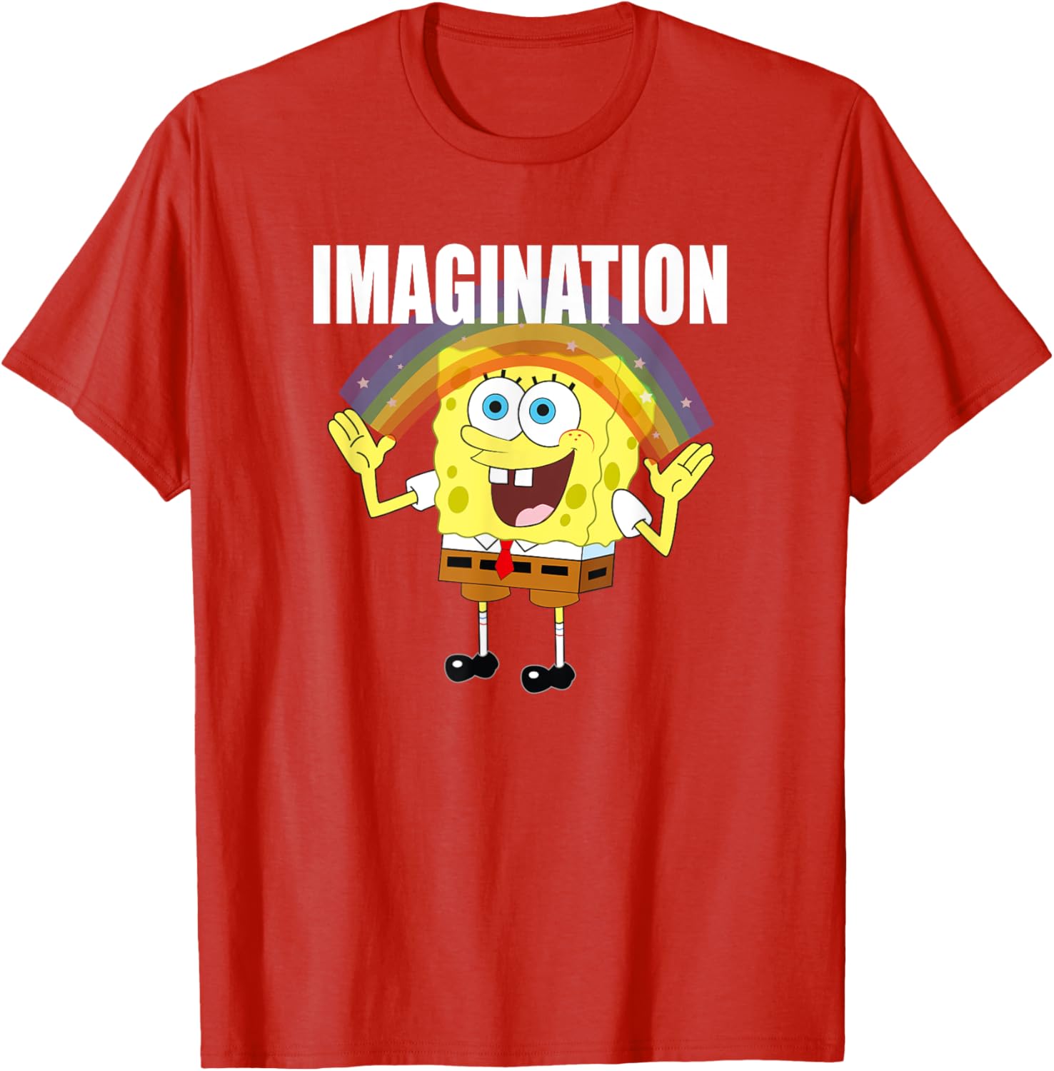 Mademark x SpongeBob SquarePants Rainbow Imagination T-Shirt for Fun Style - 13