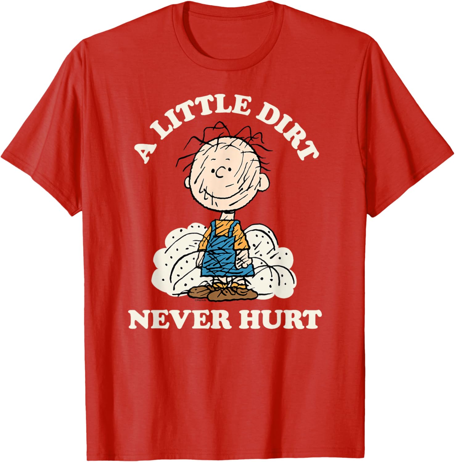 Peanuts Pigpen Little Dirt Never Hurt T-Shirt for Fun Casual Wear - 2