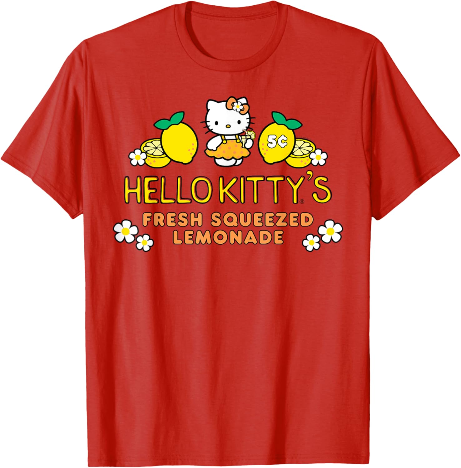 Hello Kitty Summer Lemonade T-Shirt for Fun and Stylish Days - 3