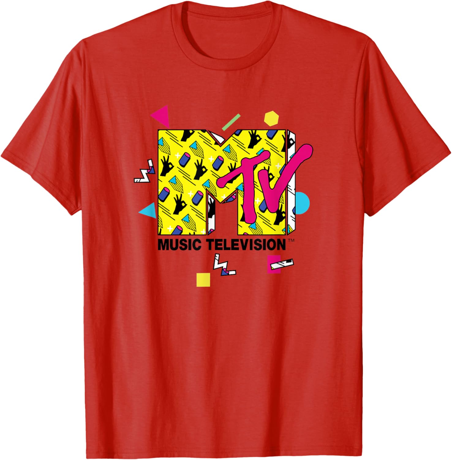 Mademark x MTV Official Logo T-Shirt with 80s 90s Party Art Design - 16