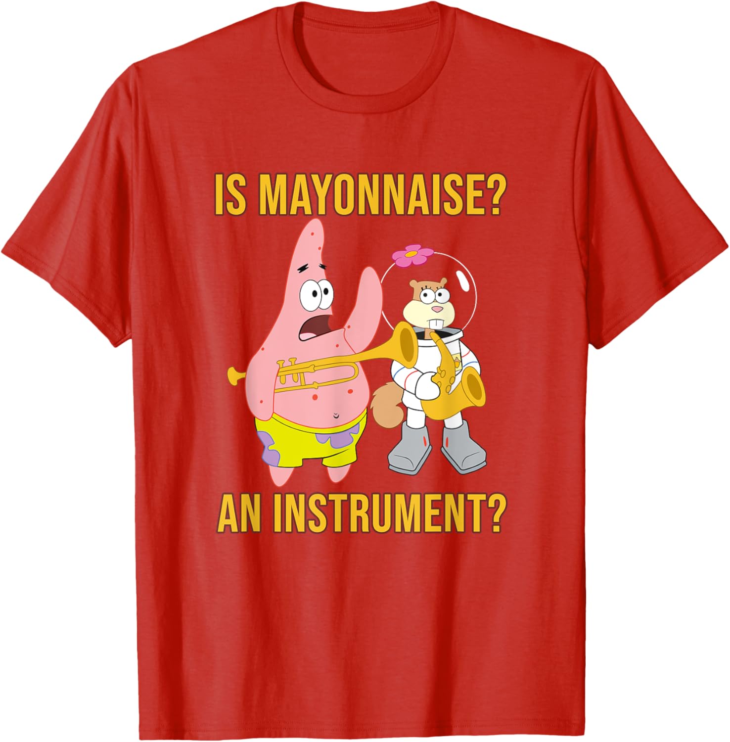 Mademark x SpongeBob Patrick & Sandy Mayonnaise Instrument T-Shirt - 4
