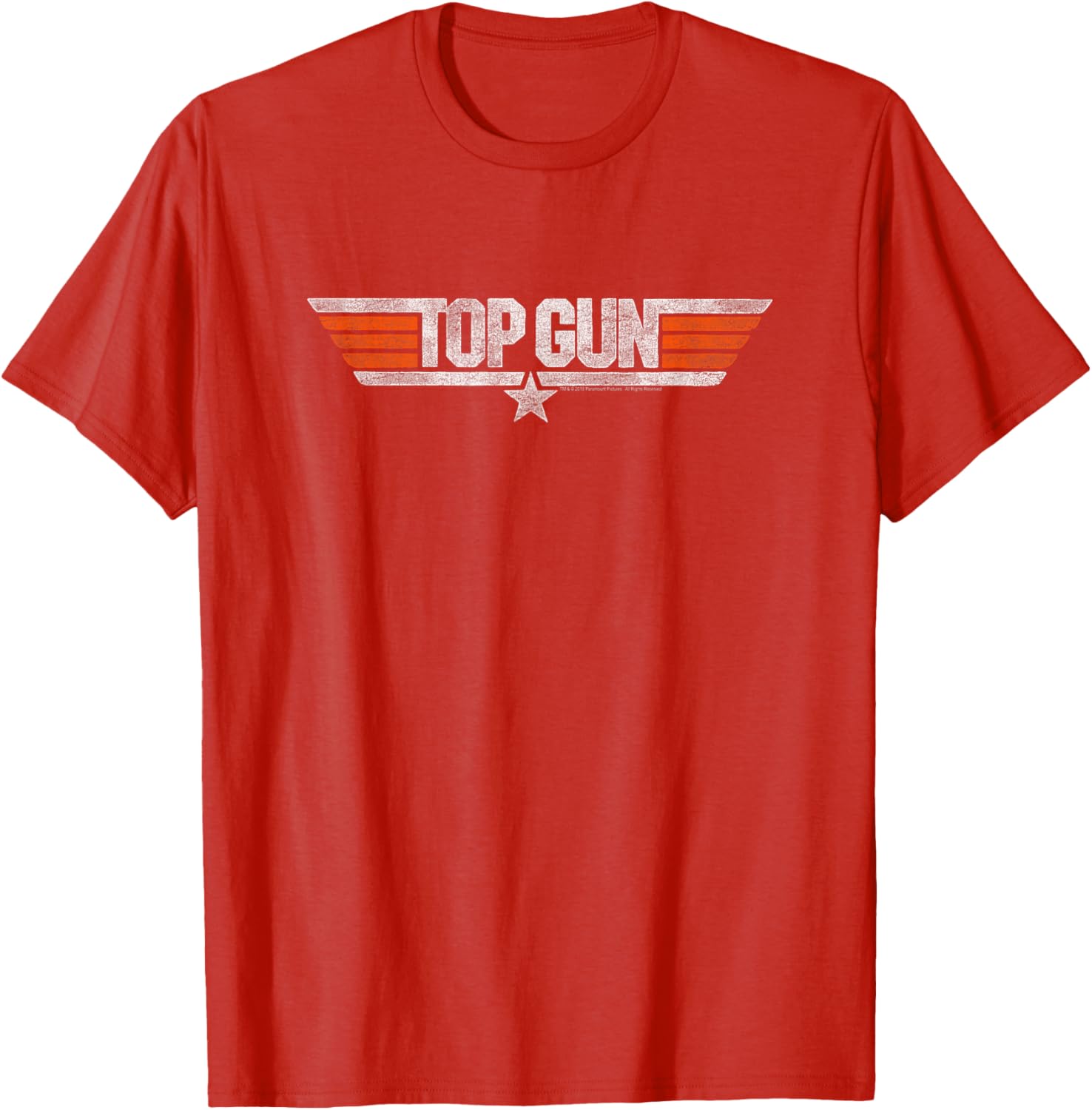 Top Gun Distressed Logo T-Shirt - Stylish Casual Tee for Fans - 4