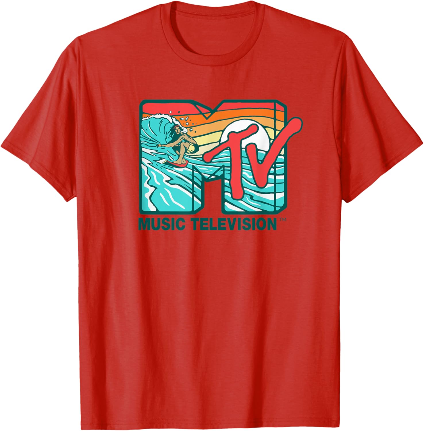 Mademark x MTV Surfer Logo Retro Graphic T-Shirt for Cool Style - 5