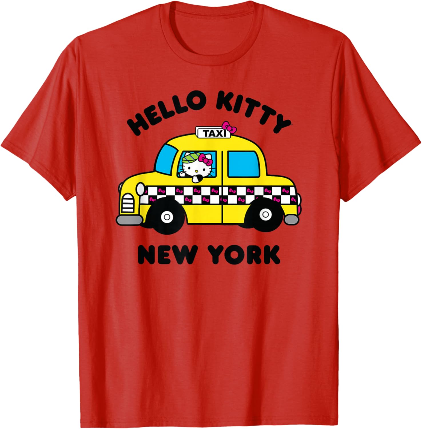 Hello Kitty New York Taxi T-Shirt Fun Gift for Cat Lovers and Tourists - 9
