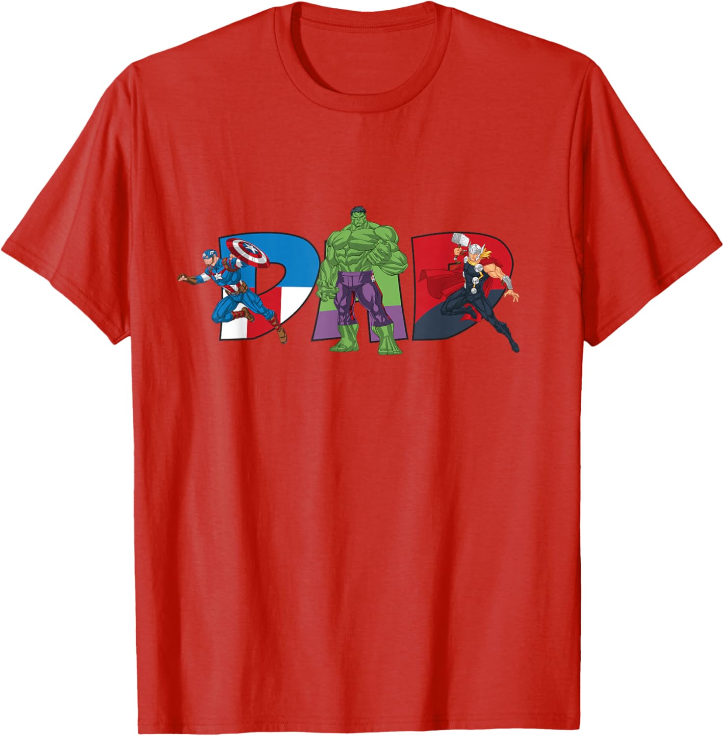 Marvel Avengers Team Dad Father's Day T-Shirt for Family Adventures - 18