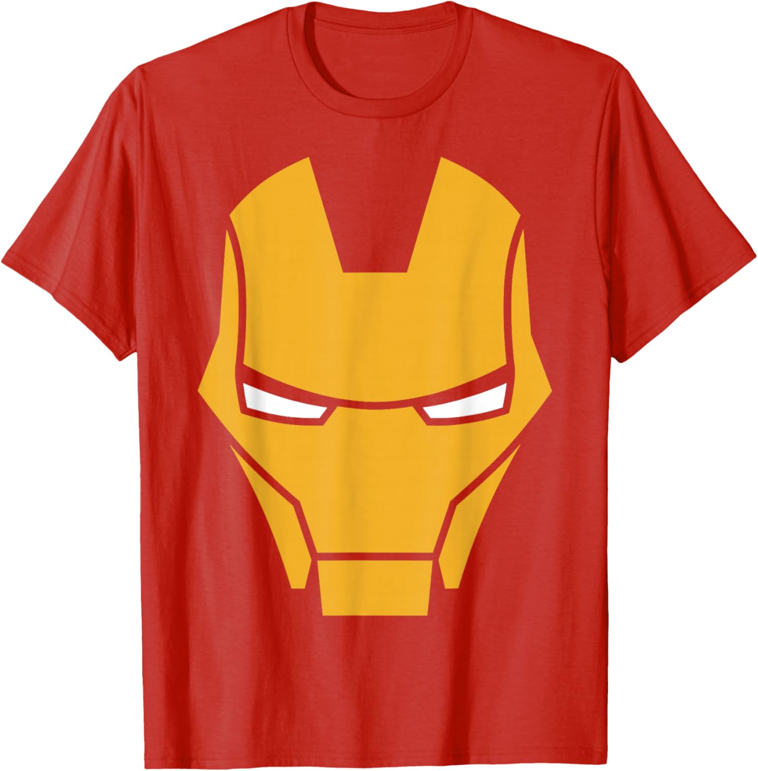 Marvel Avengers Iron Man Big Face T-Shirt - Fun Superhero Apparel - 1