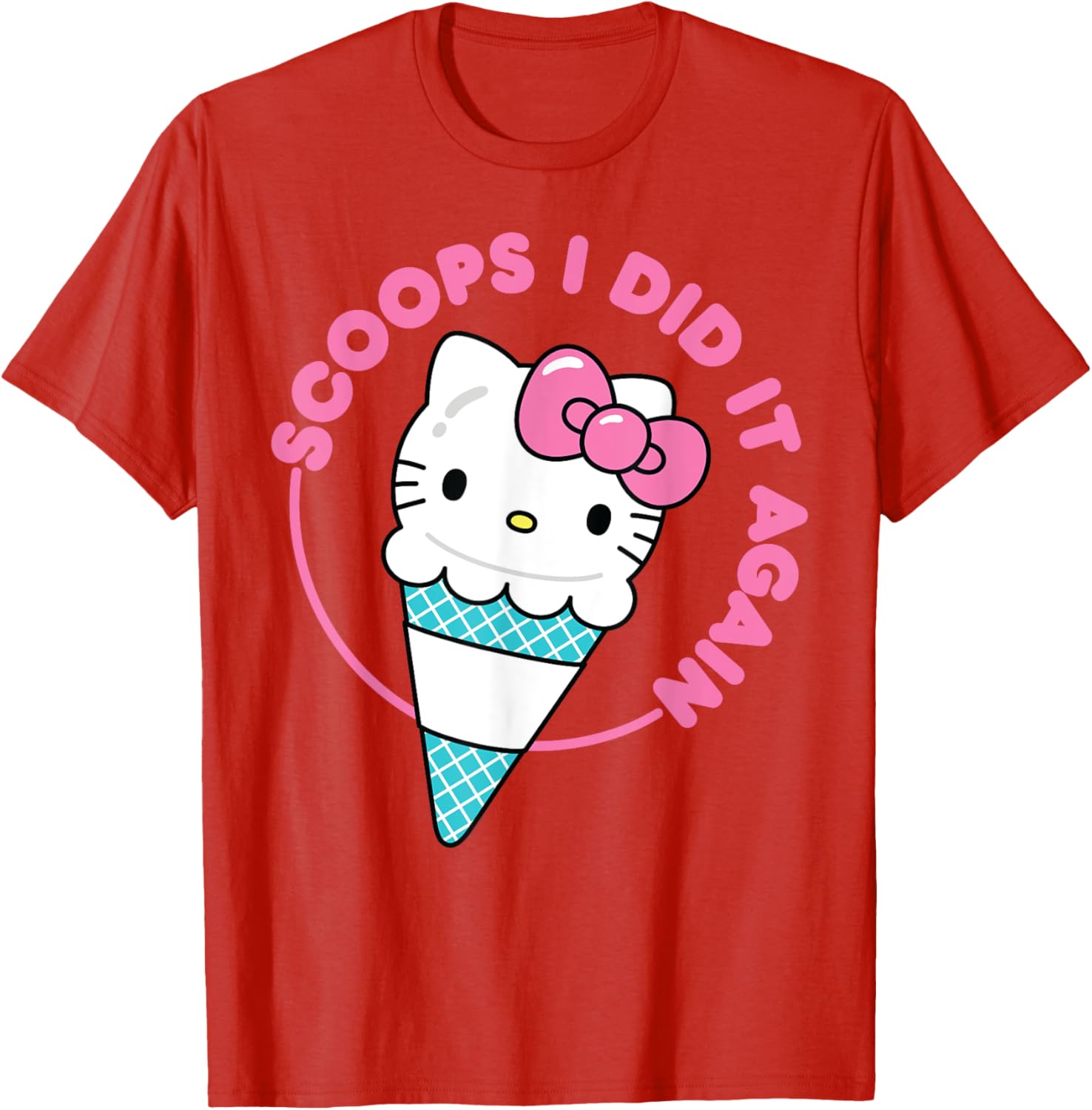 Hello Kitty Ice Cream Cone T-Shirt for Men, Women, Girls & Kids - 11