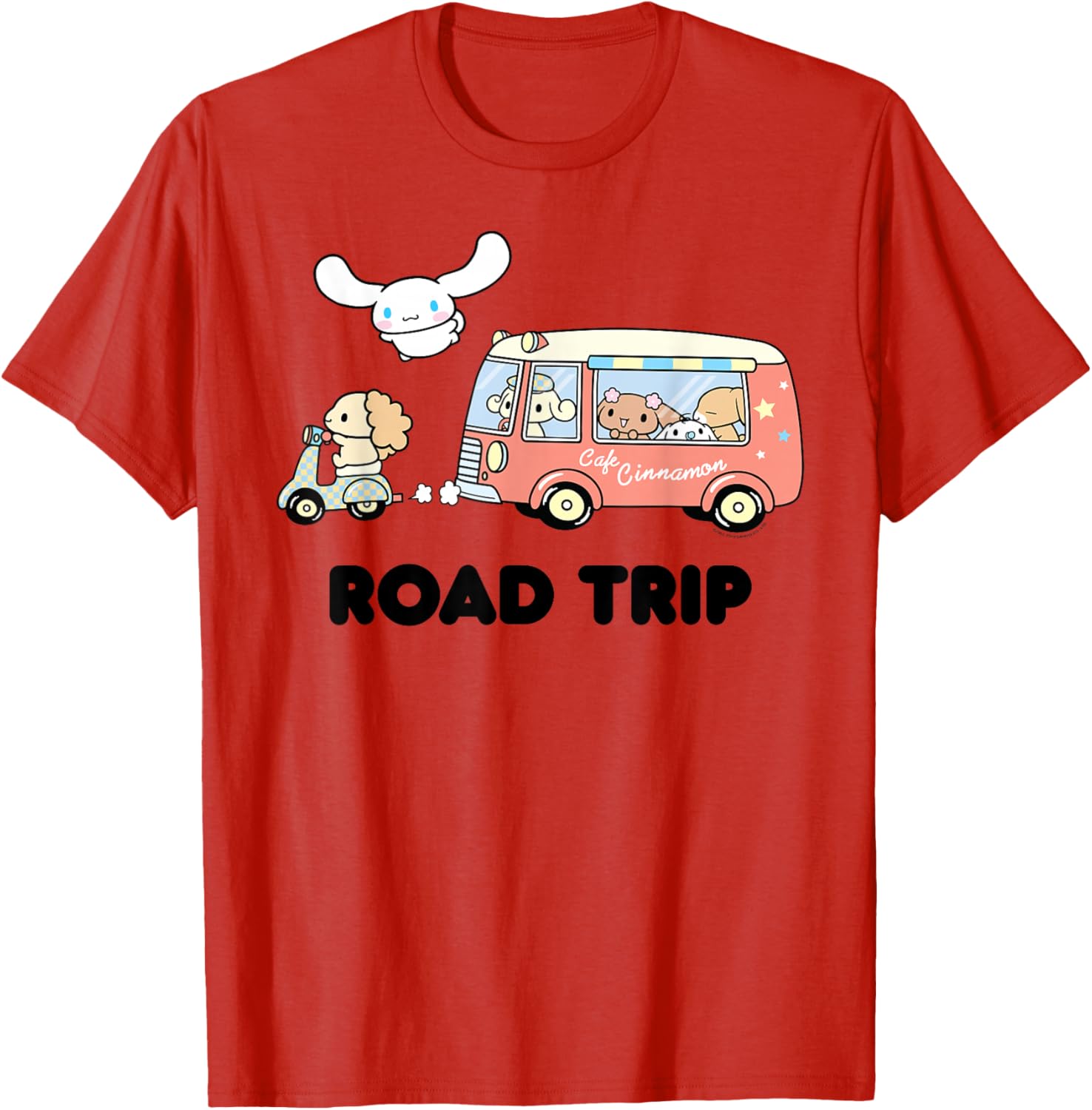 Cute Cinnamoroll Road Trip T-Shirt for Fun Adventures and Travel - 11